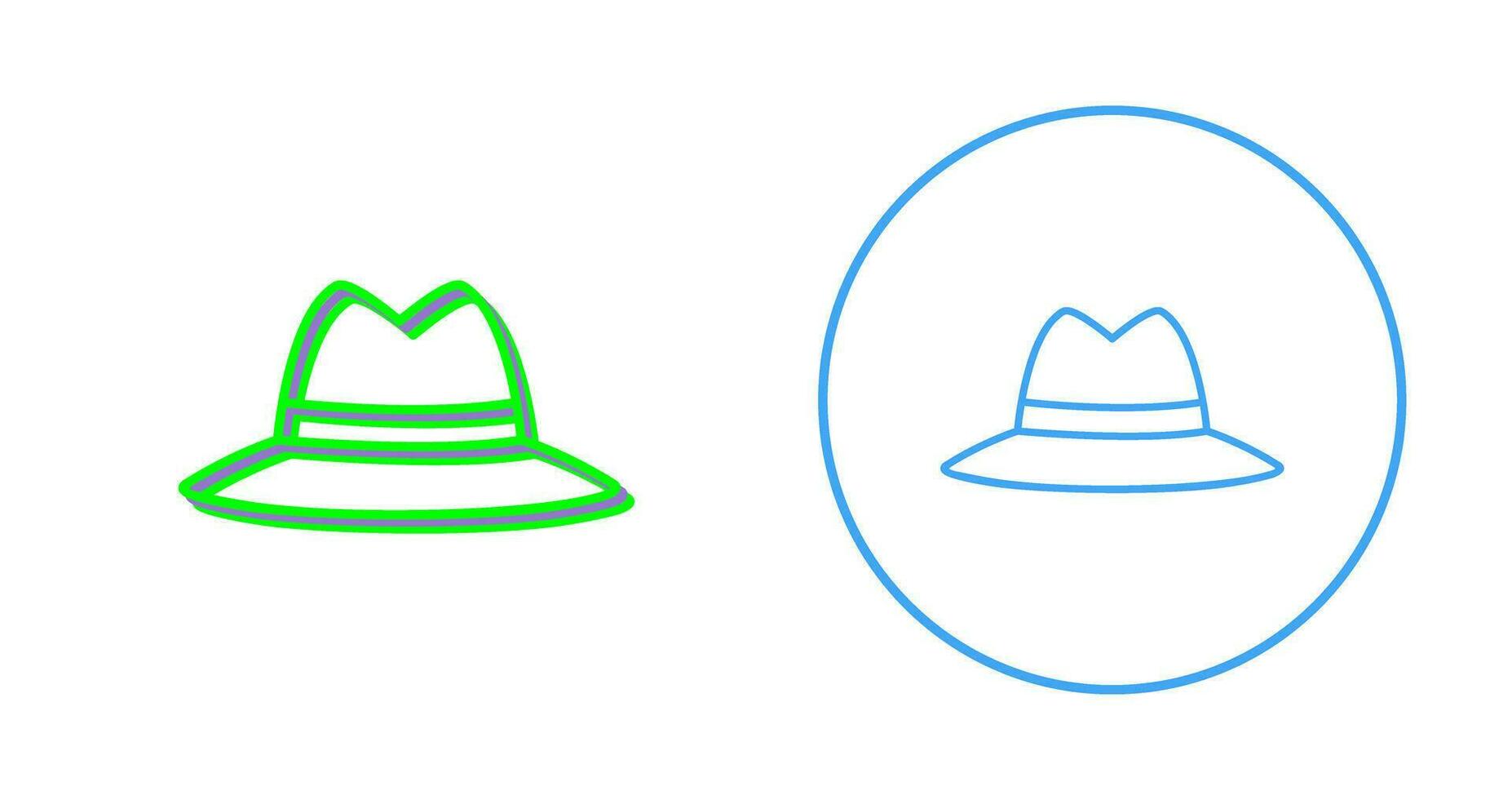 icono de vector de sombrero