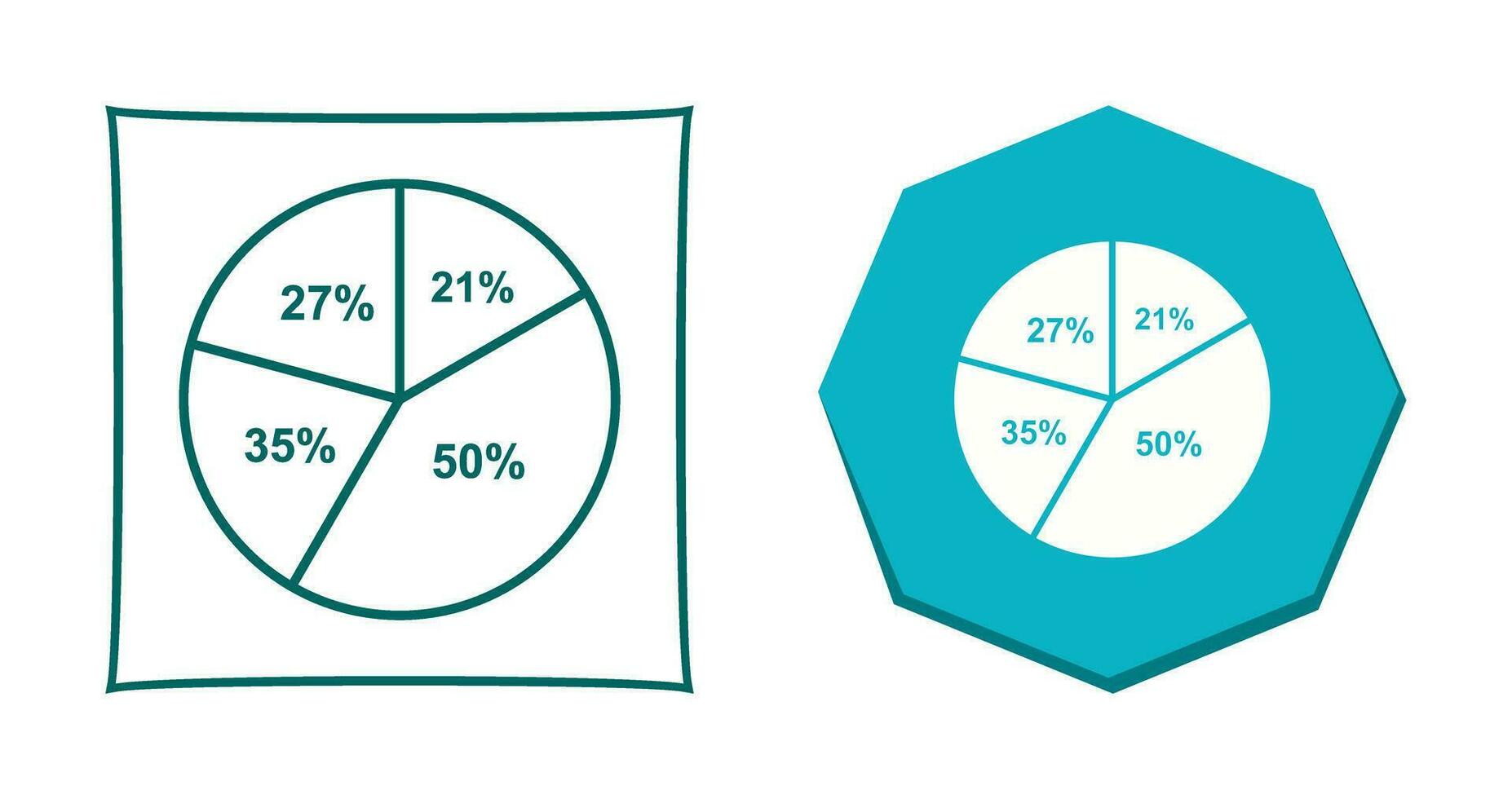 Pie Chart Vector Icon