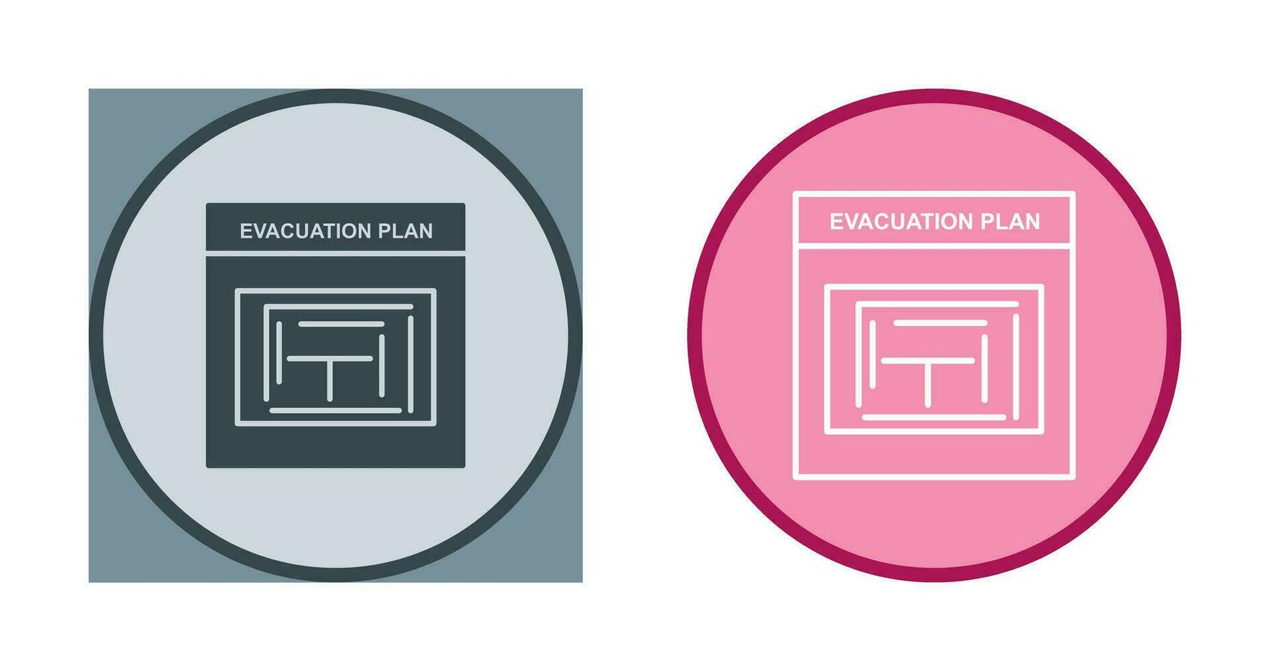 Evacuation Plan Vector Icon
