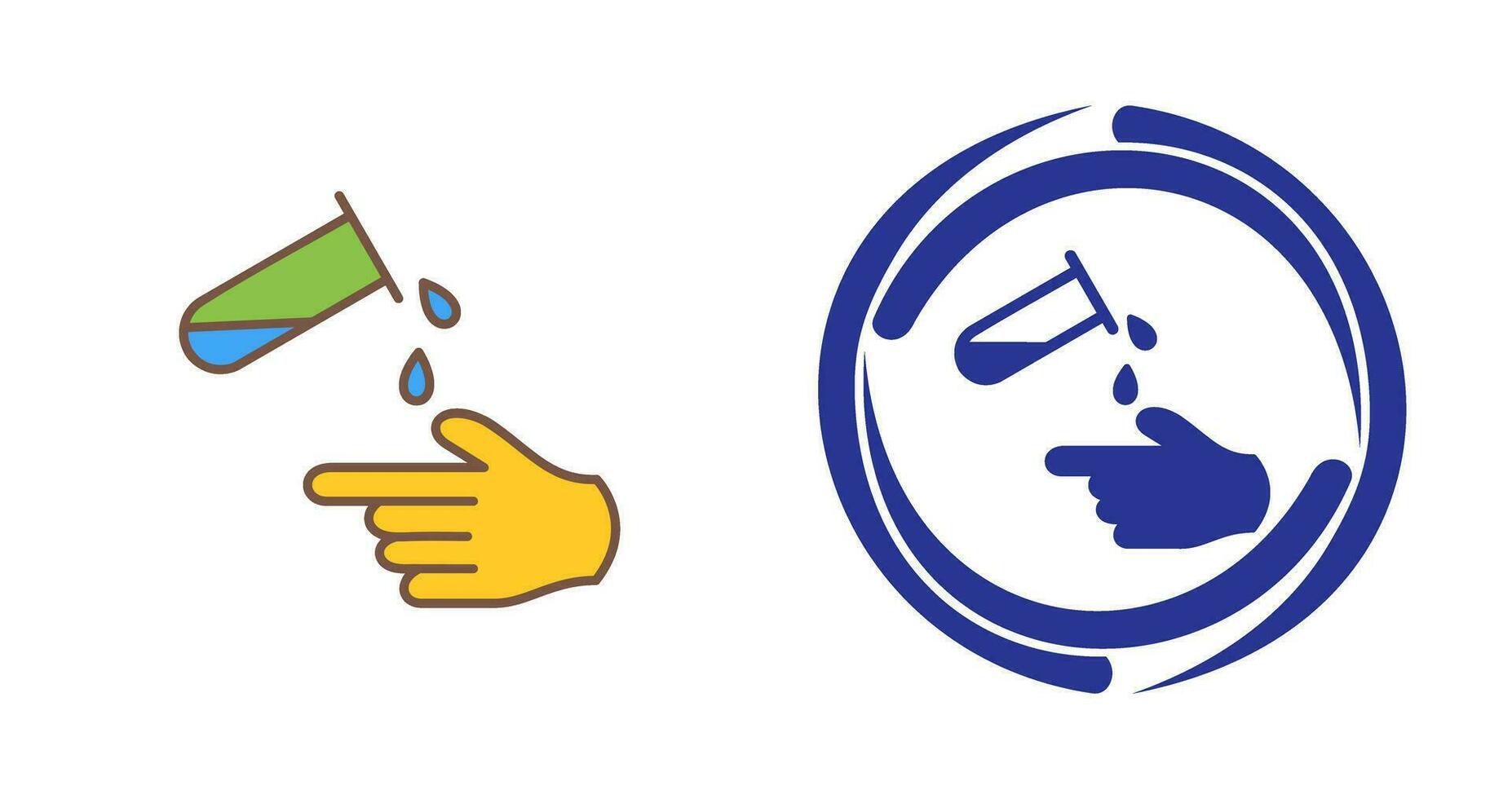 Corrosive Hazard Vector Icon