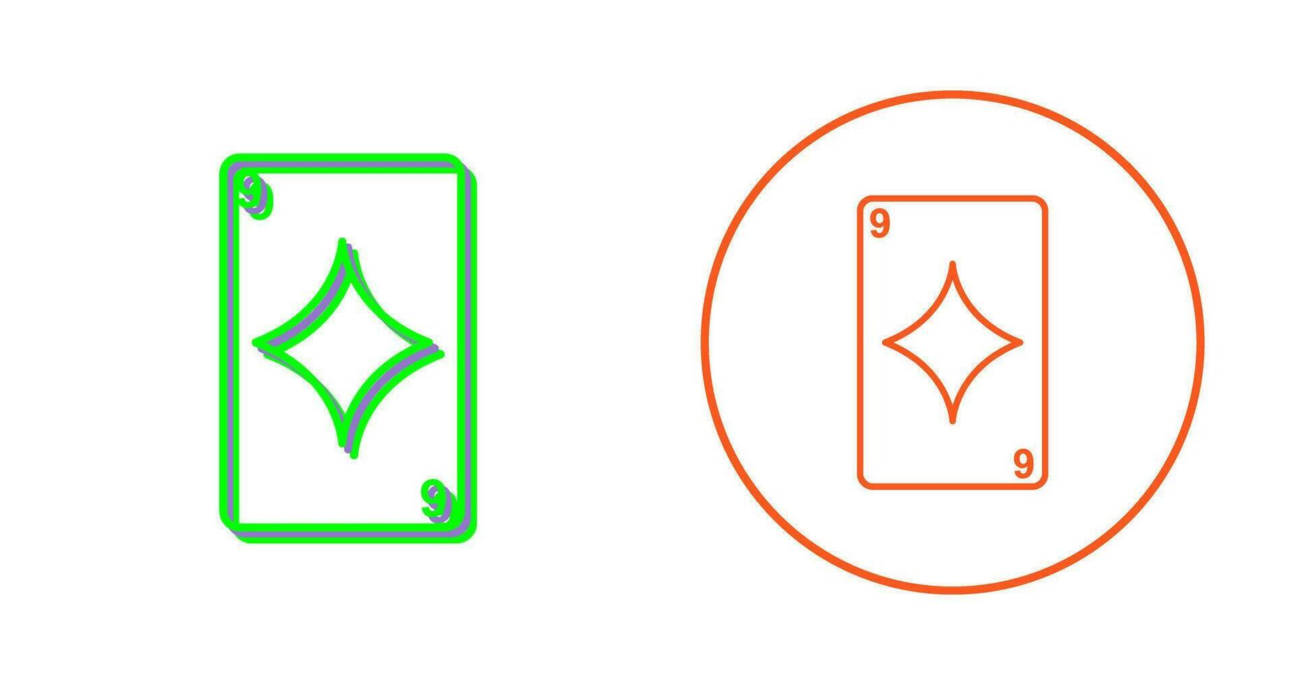 Diamonds Card Vector Icon