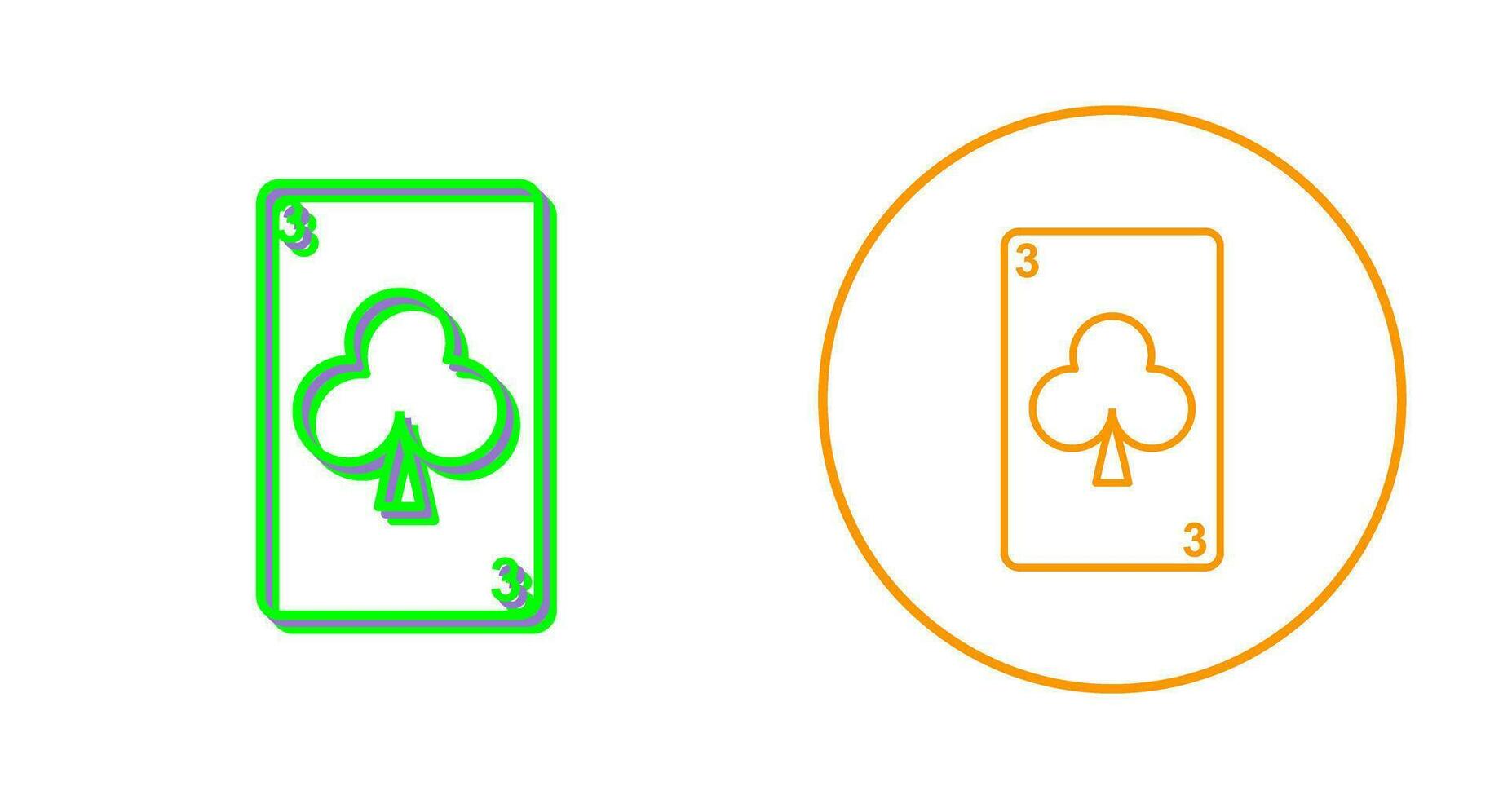 Clubs Card Vector Icon