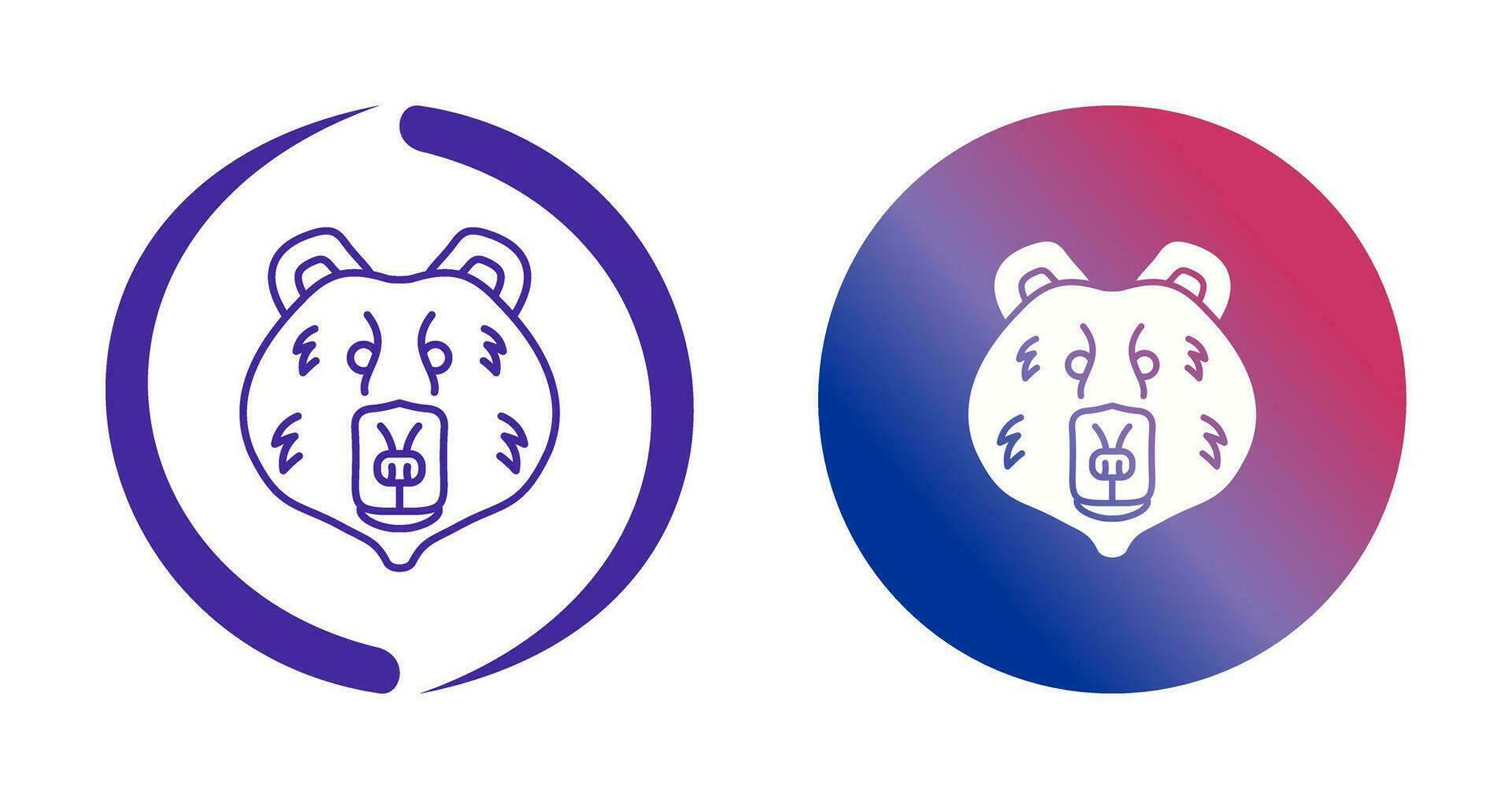 Polar Bear Vector Icon