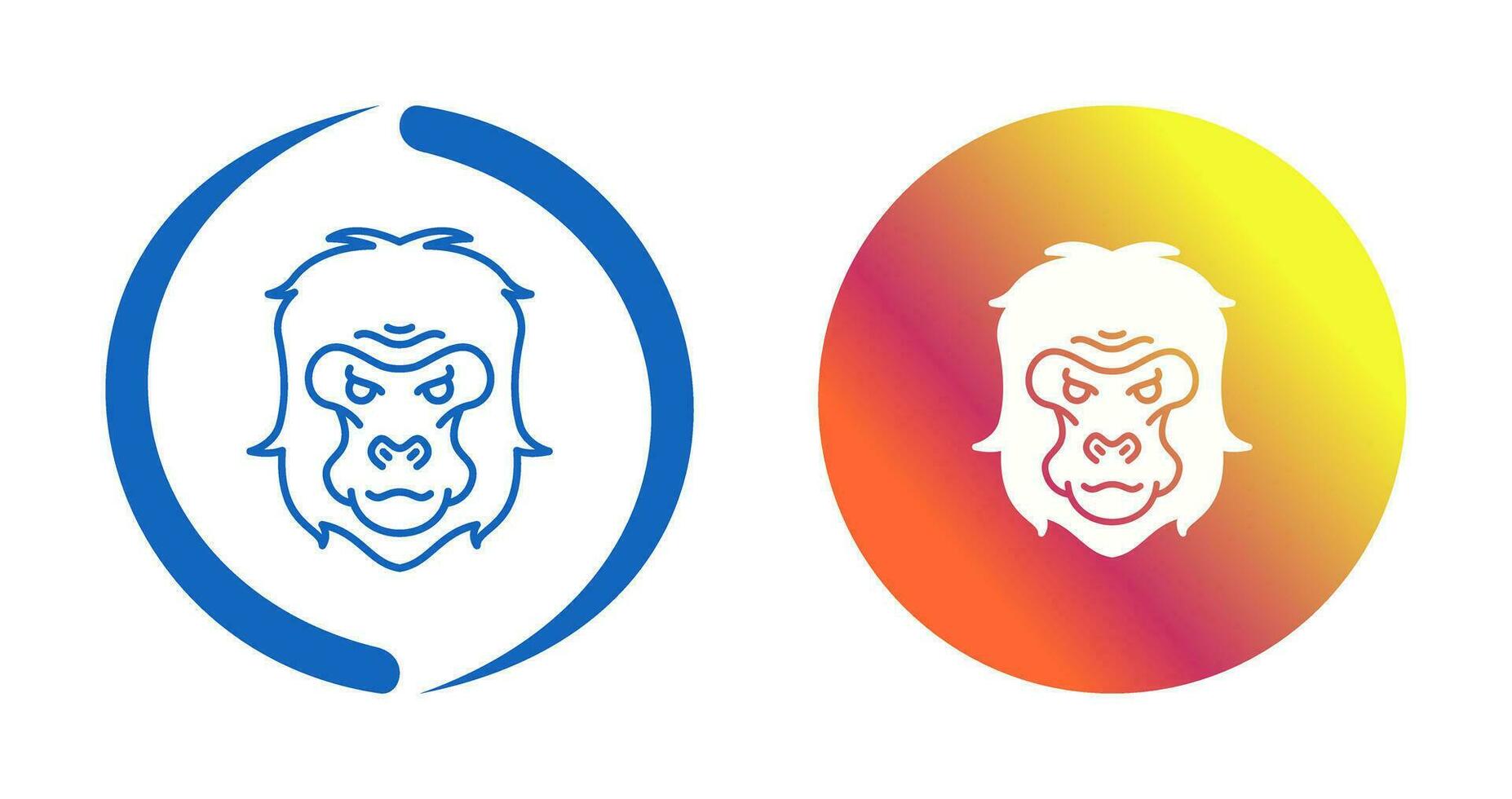 Gorilla Vector Icon