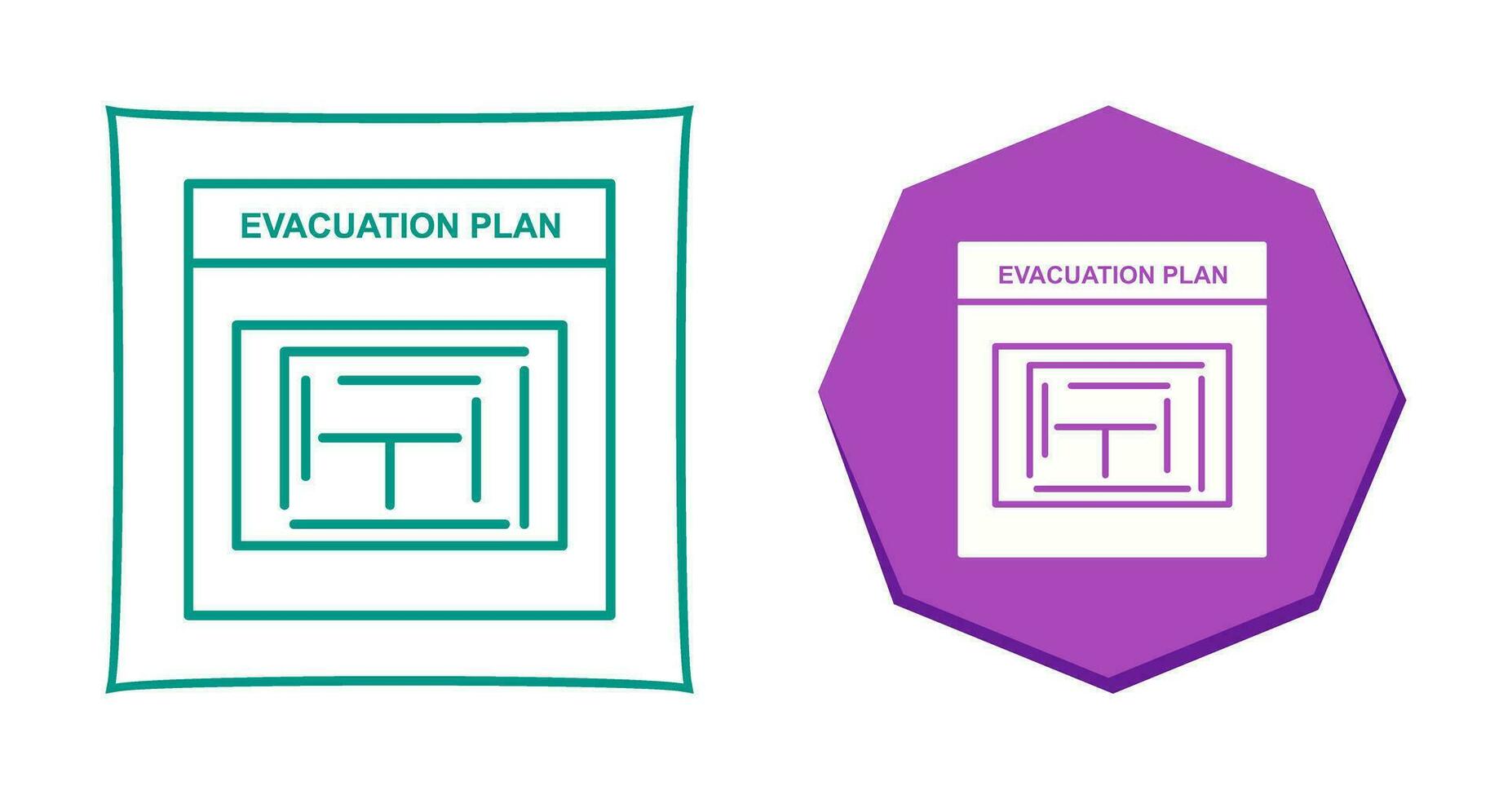 Evacuation Plan Vector Icon