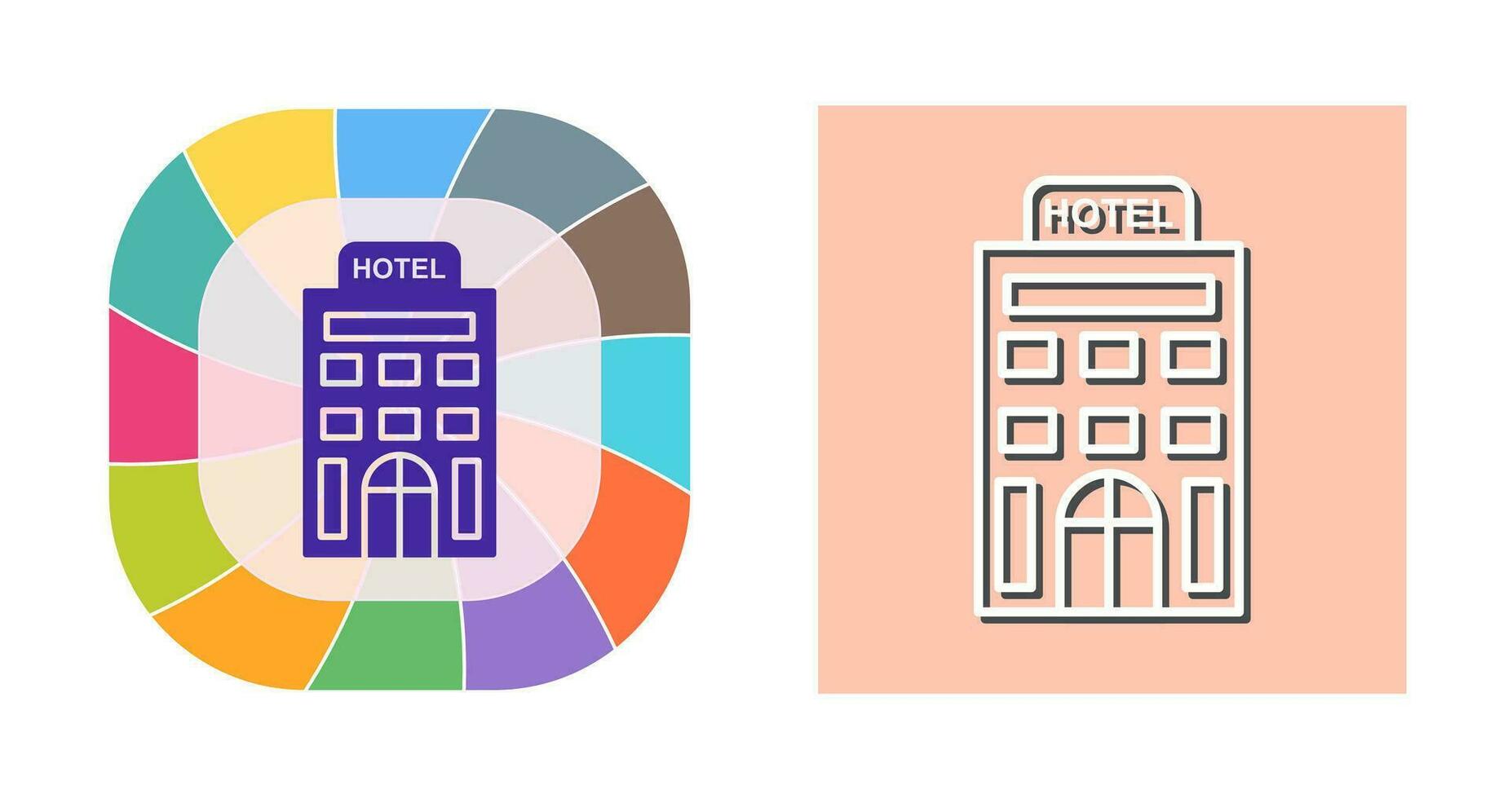 icono de vector de hotel