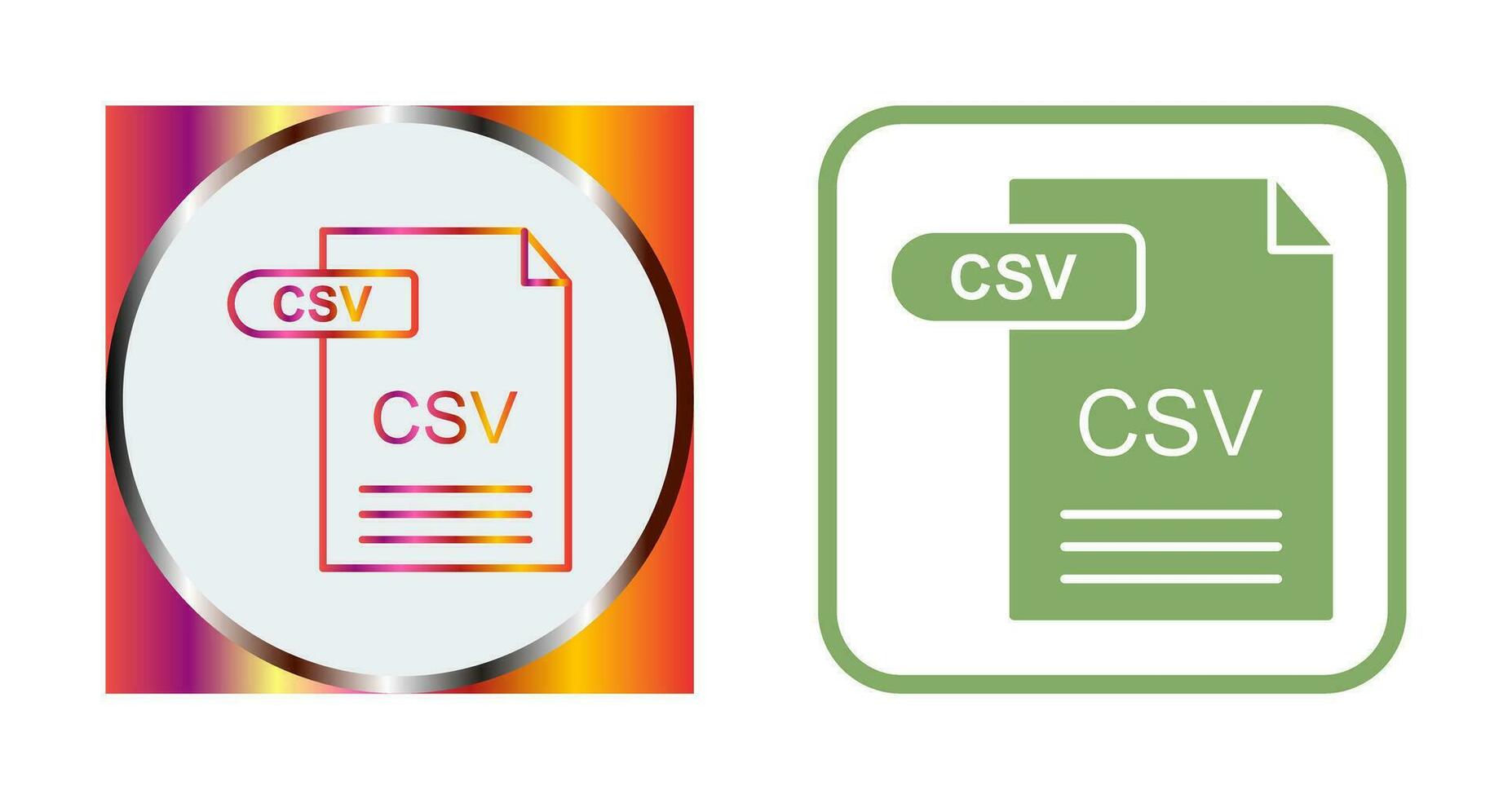 CSV Vector Icon