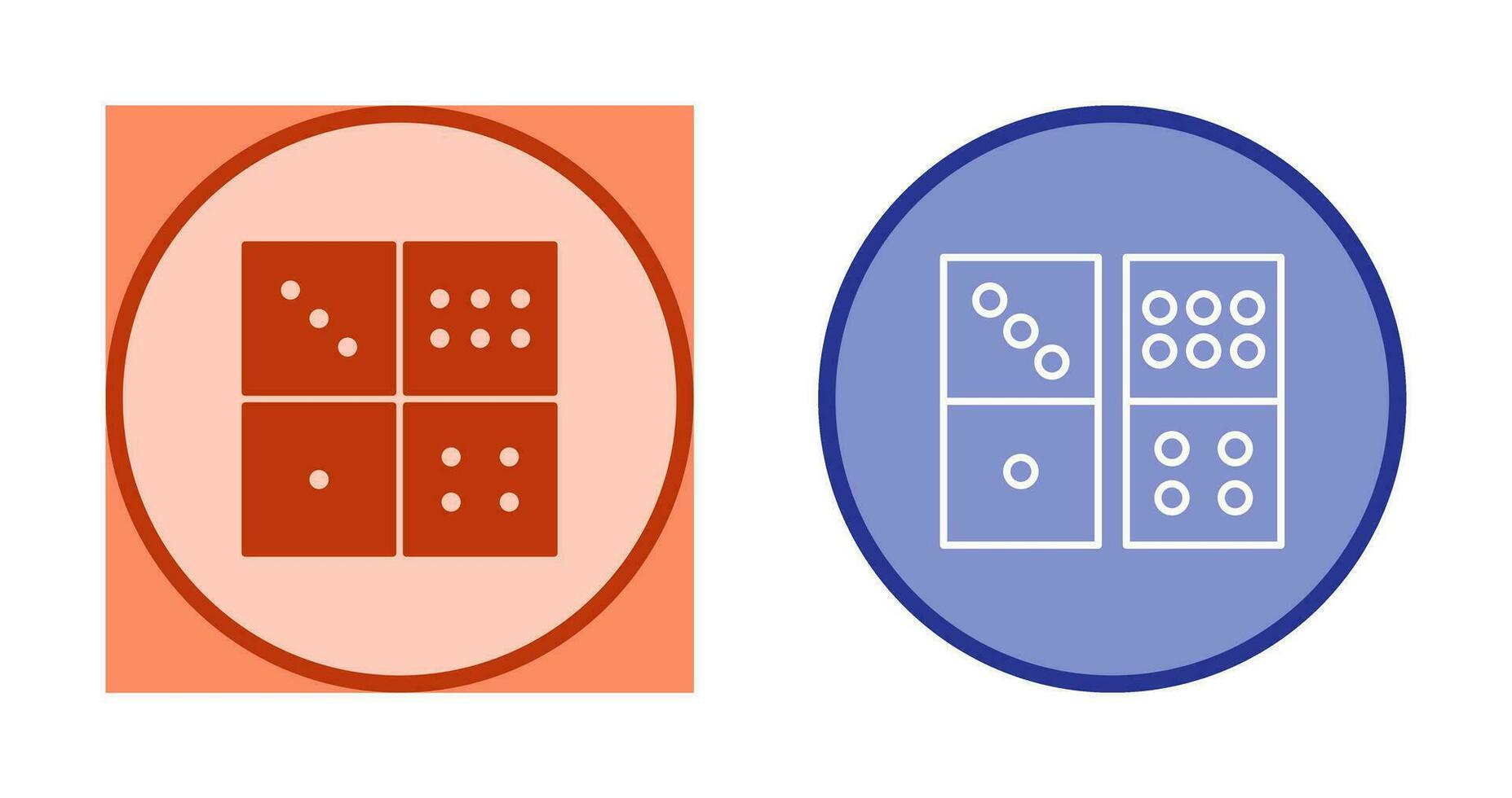 Domino Game Vector Icon