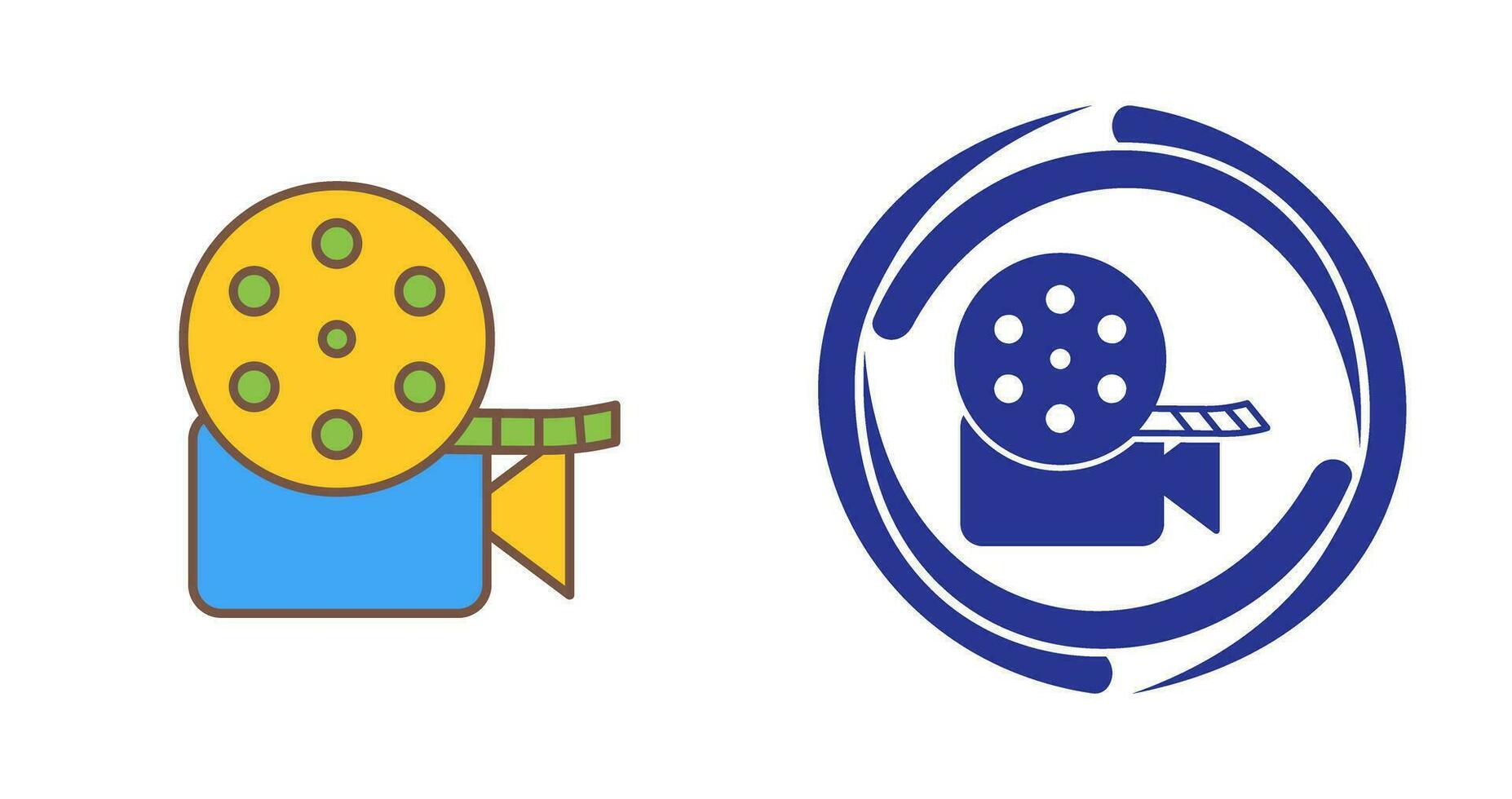 Unique Video Reel Vector Icon