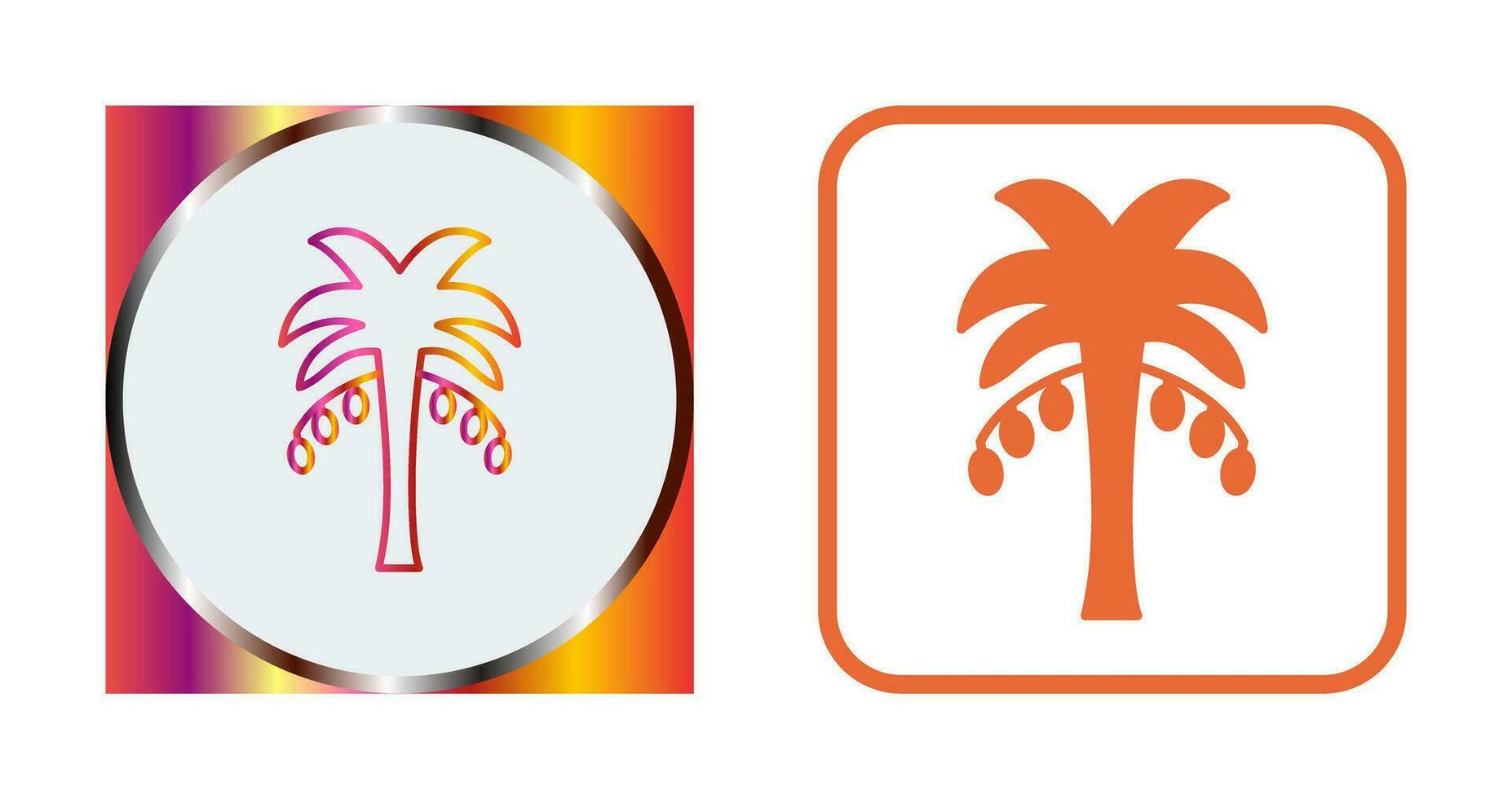 Coconut trees Vector Icon