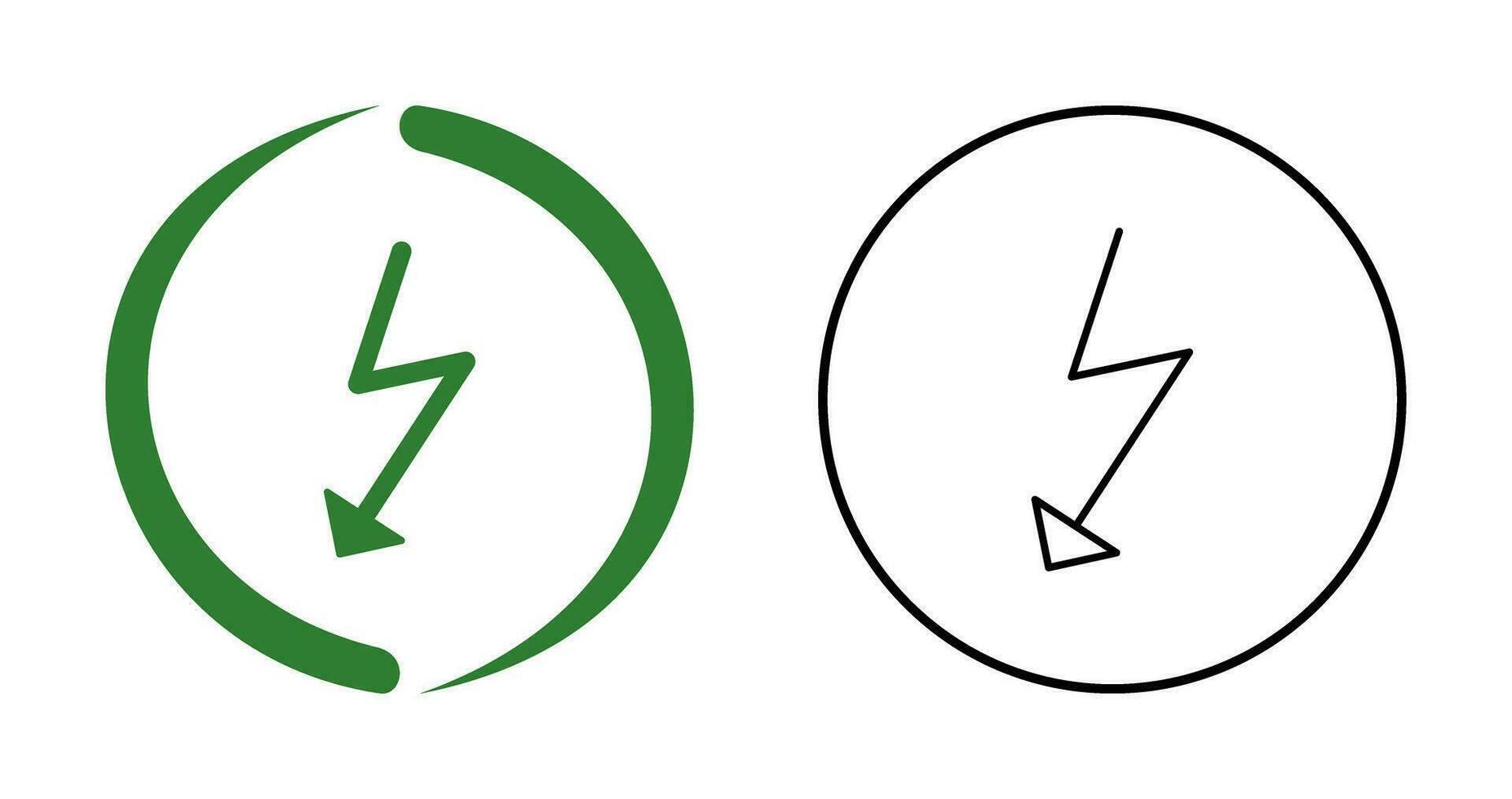 Unique Flash Vector Icon