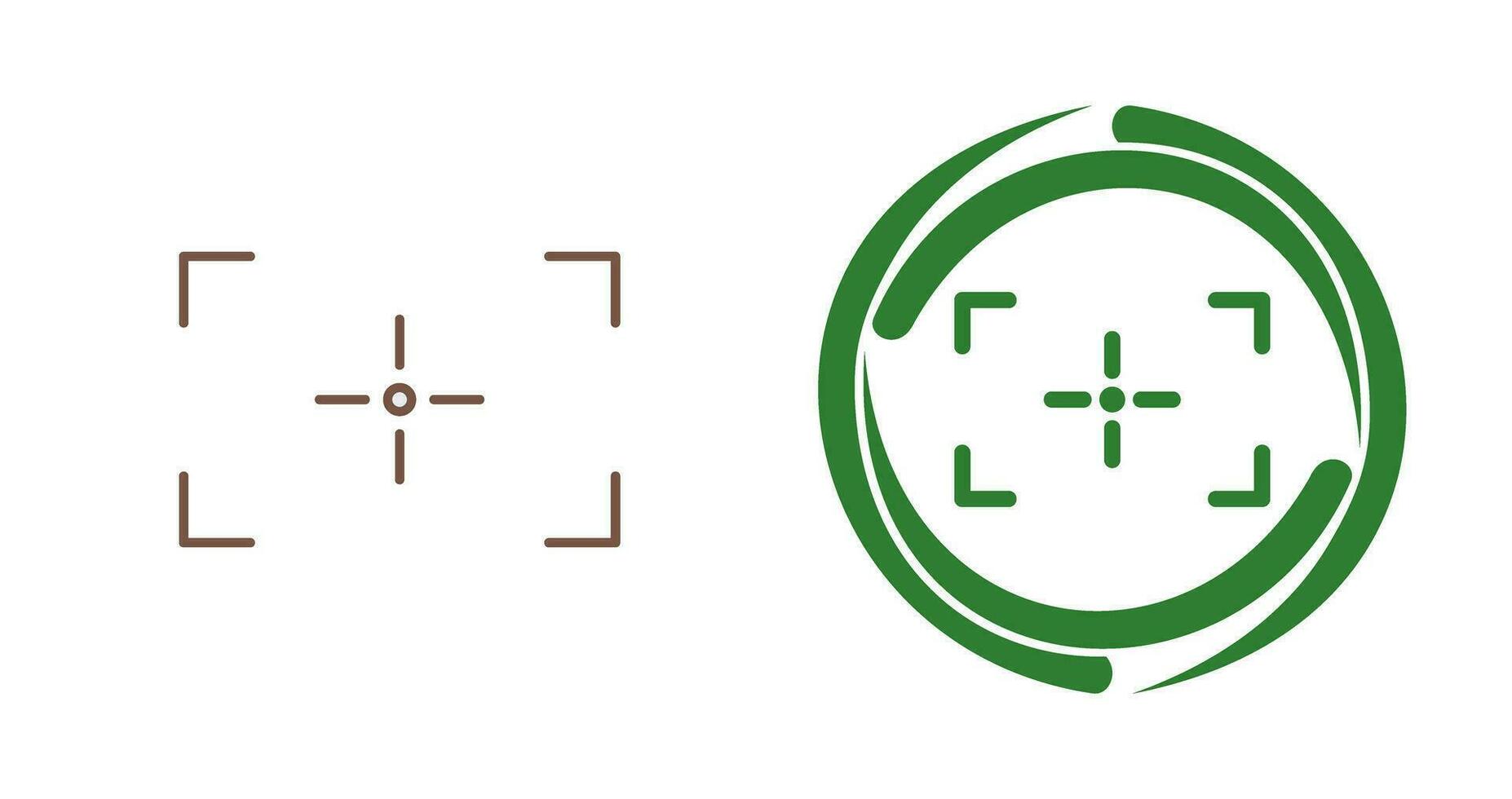 Unique Focus Vector Icon