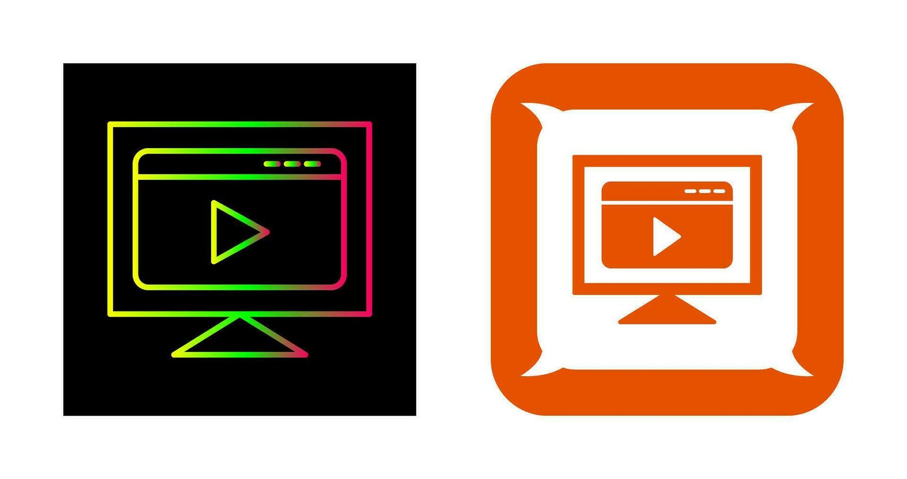 Video Streaming Vector Icon