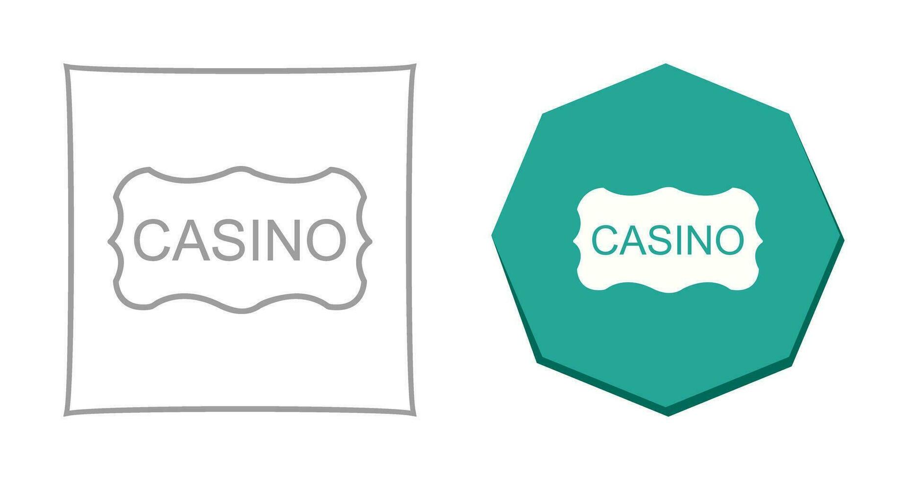 Casino Sign Vector Icon