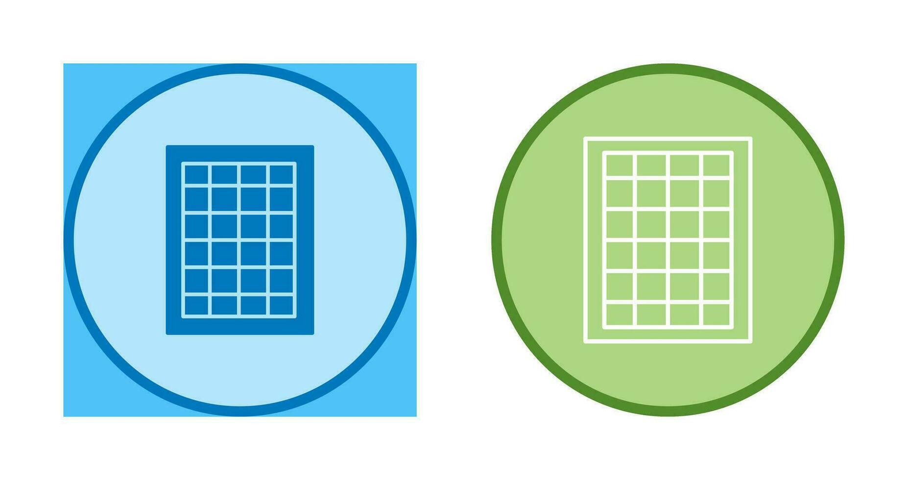 Table of Rates Vector Icon