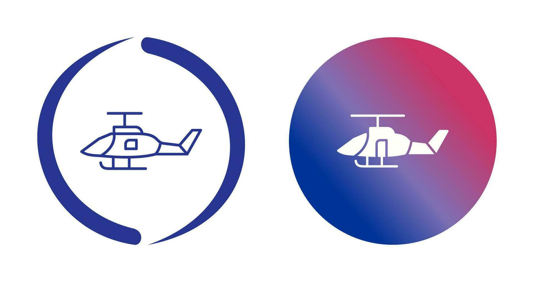 Military Helicopter Vector Icon