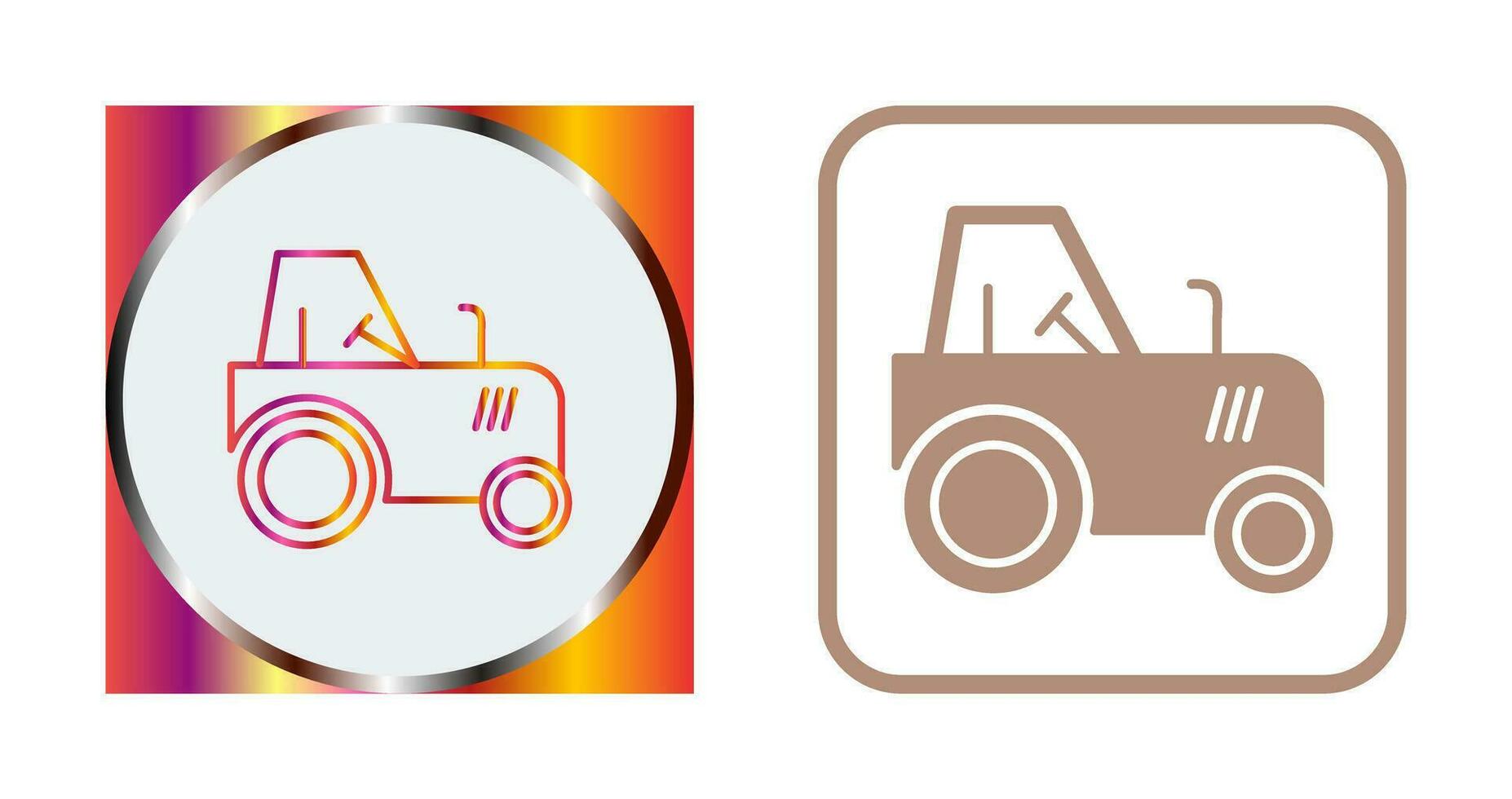 icono de vector de tractor