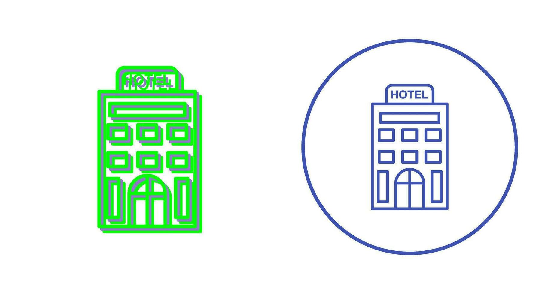 icono de vector de hotel