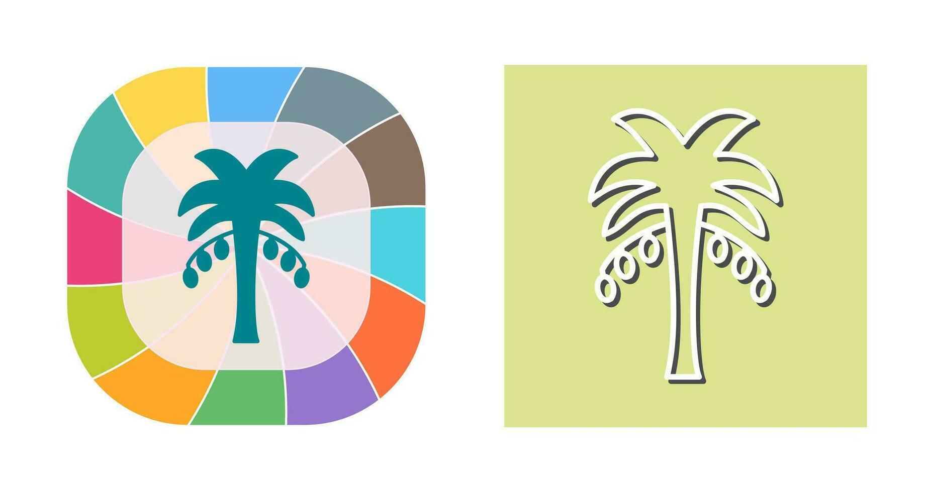 Coconut trees Vector Icon