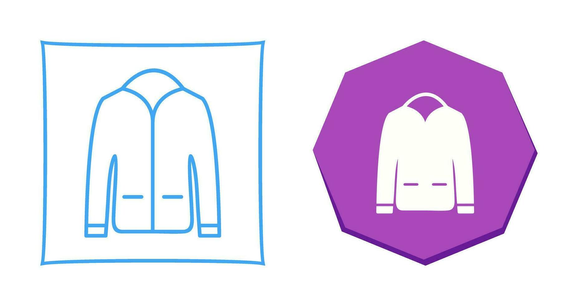 icono de vector de chaqueta de hombre