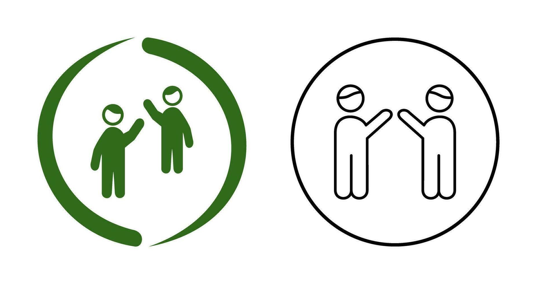 Waing to people Vector Icon