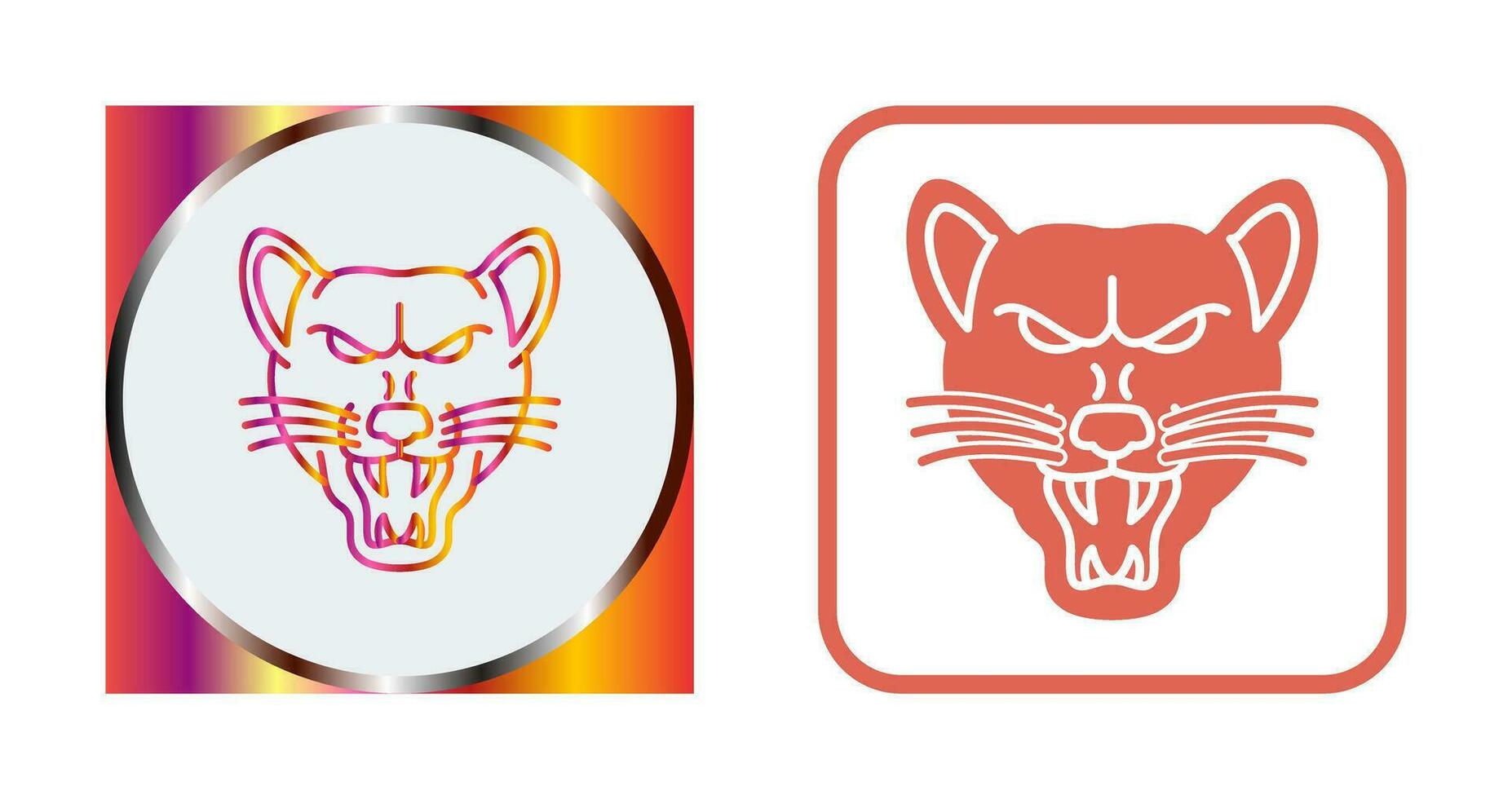 icono de vector de lobo