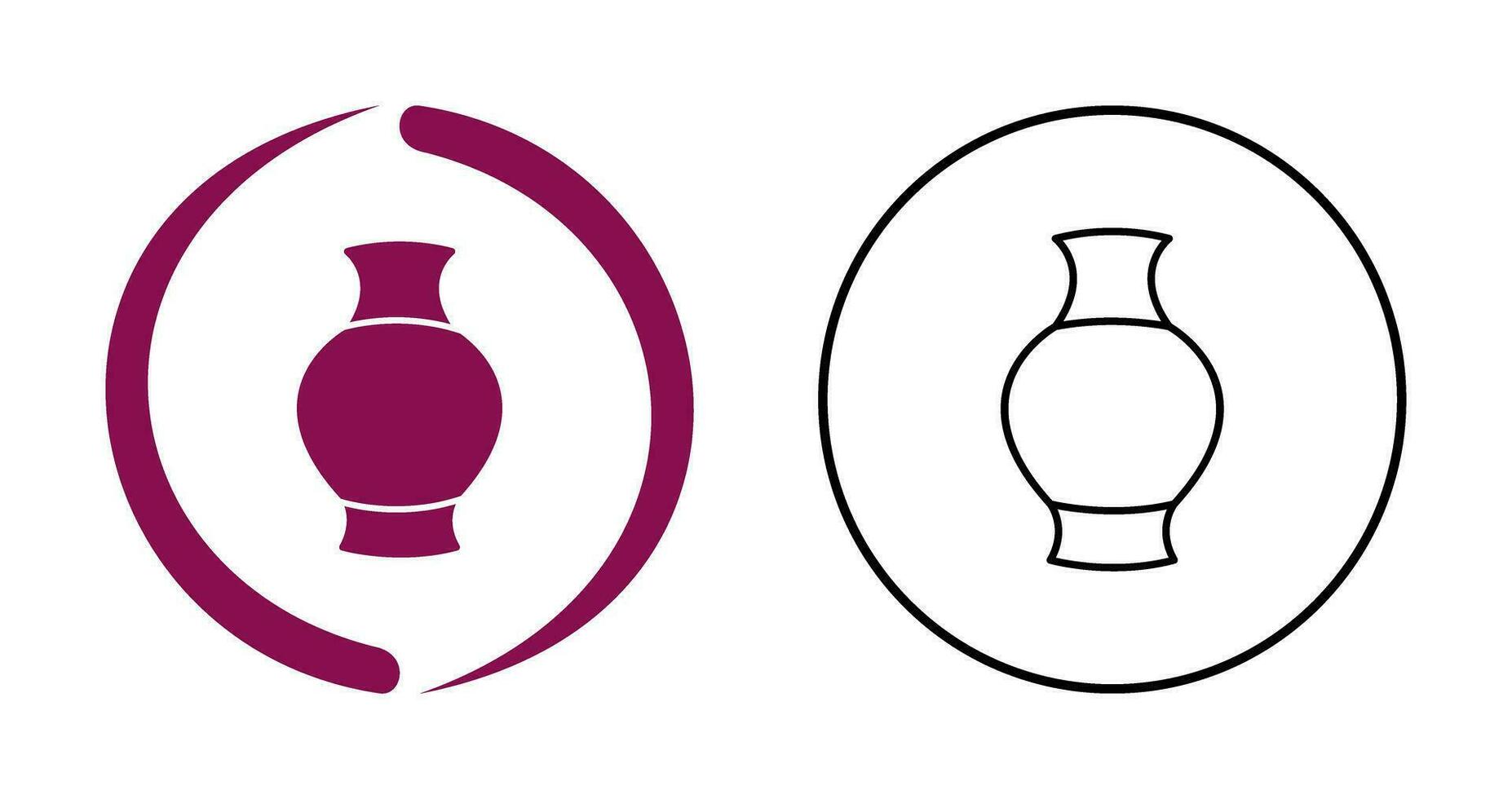 Antique Jar Vector Icon