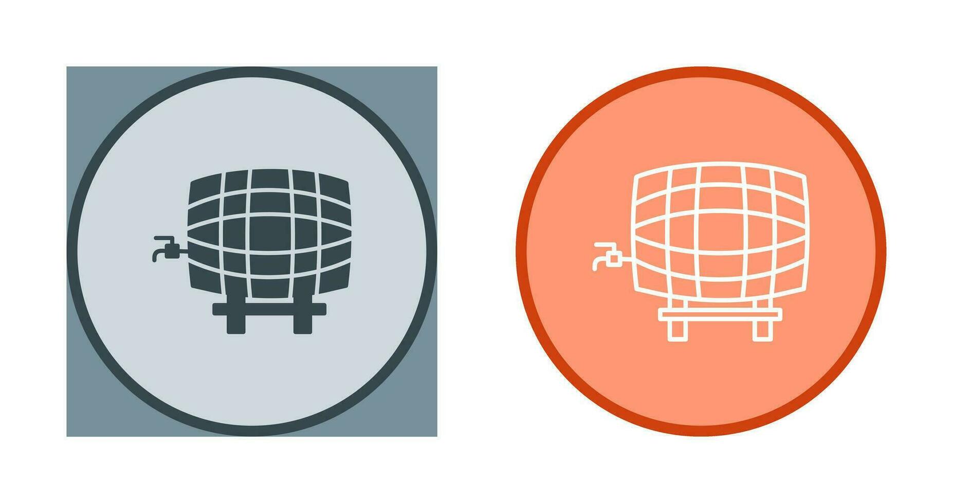 Barrel with Tap Vector Icon