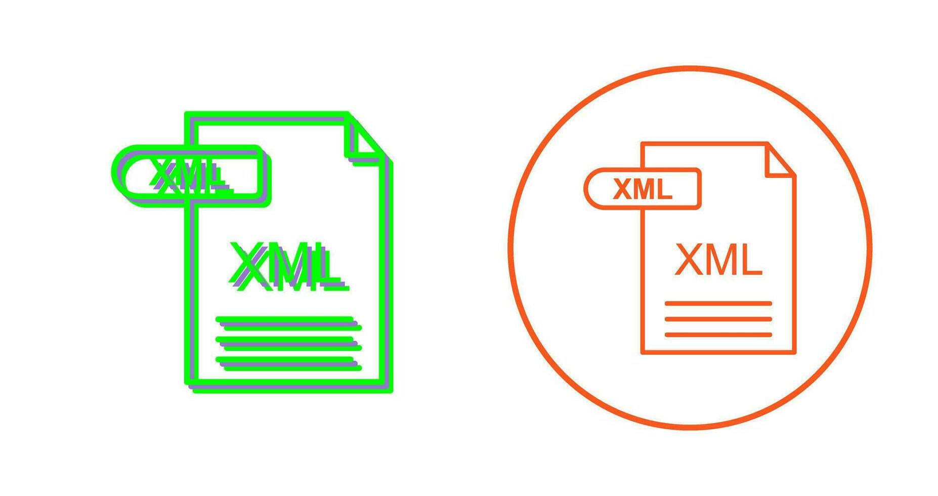 XML Vector Icon