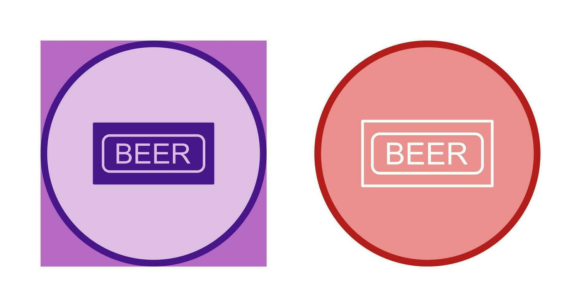 icono de vector de signo de cerveza