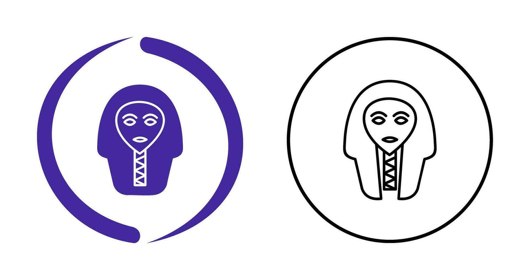 Egyptian Face Vector Icon