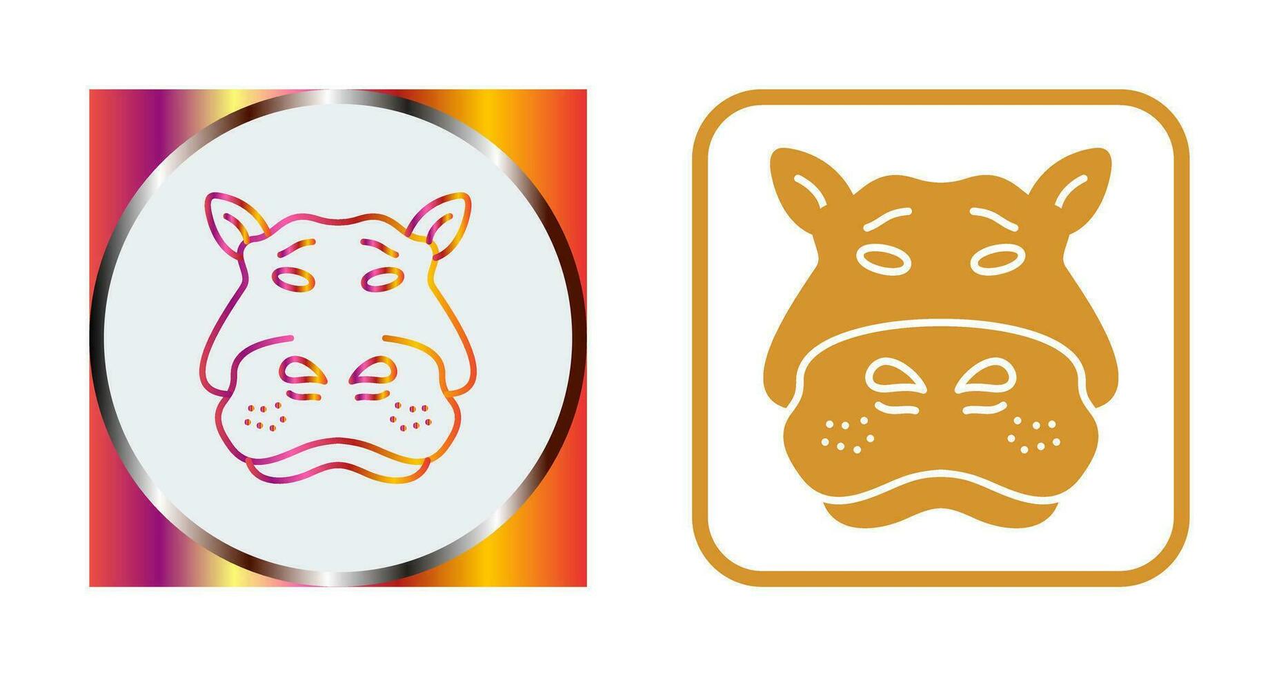 Hippo Vector Icon