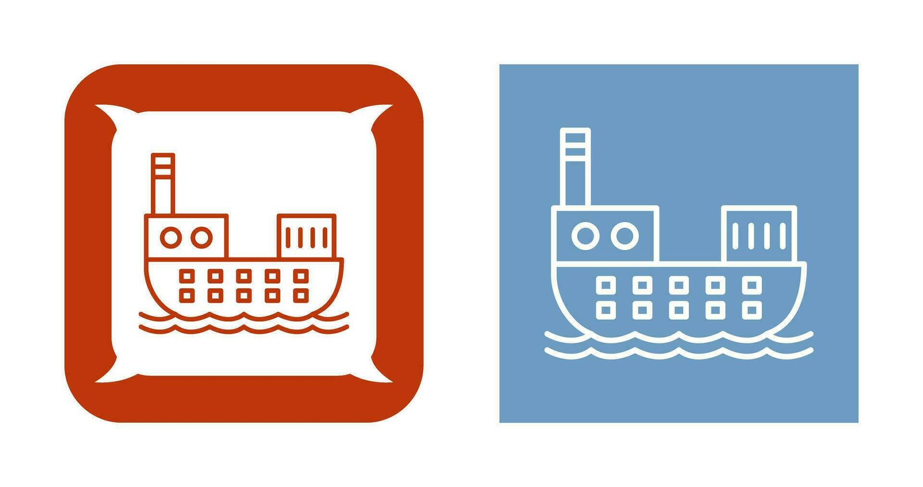 Cargo Ship Vector Icon