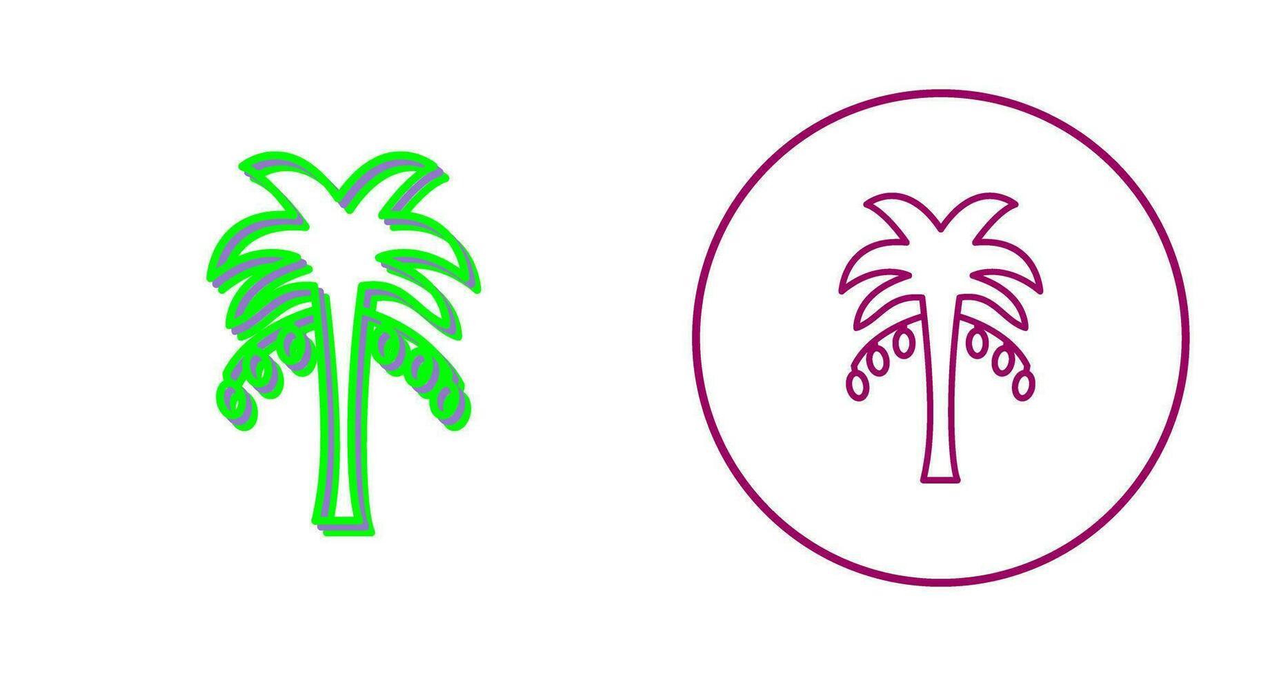 Coconut trees Vector Icon