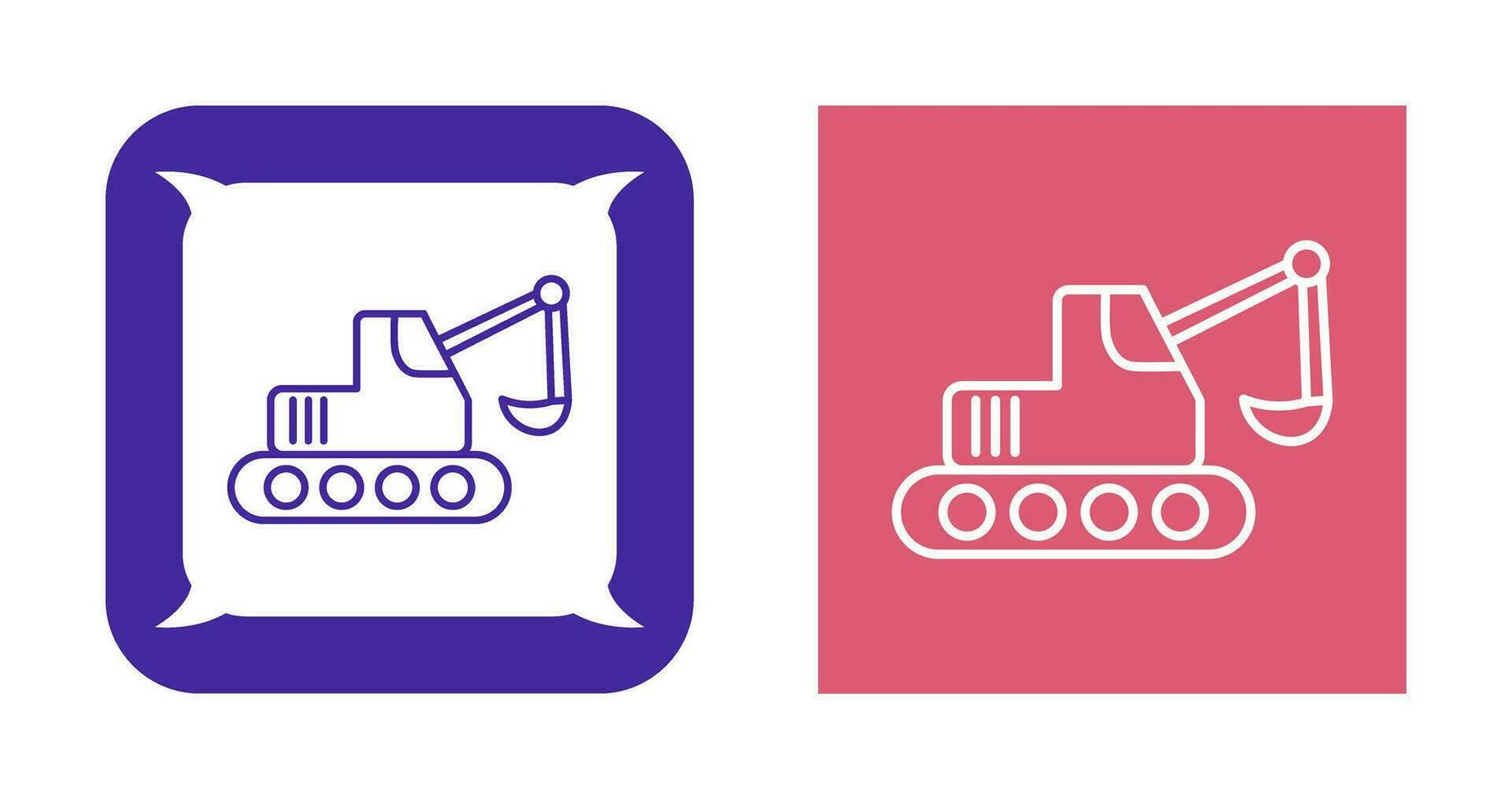 Escavator Vector Icon