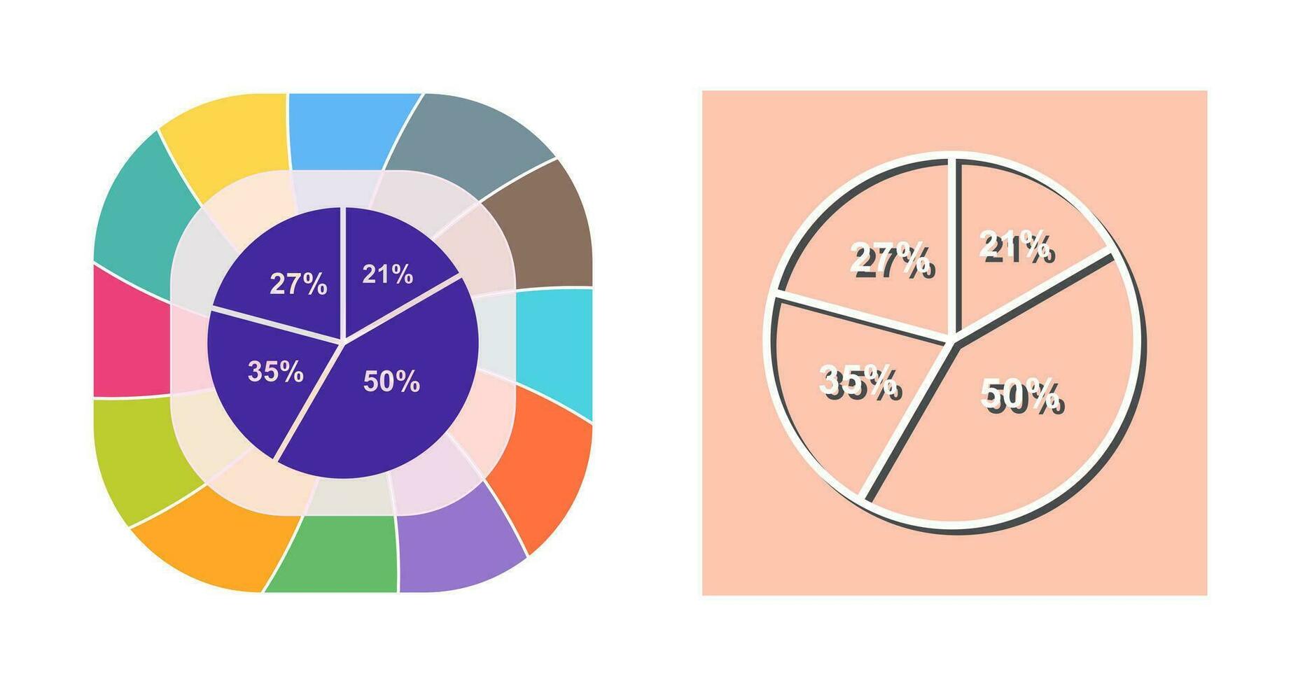 Pie Chart Vector Icon