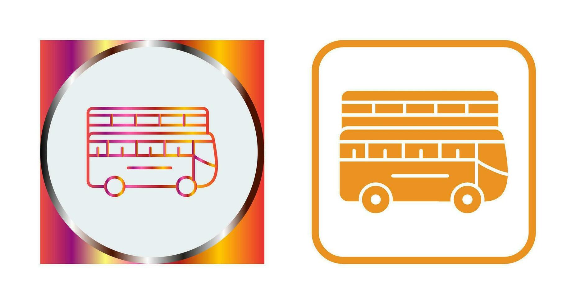 Double Bus Vector Icon