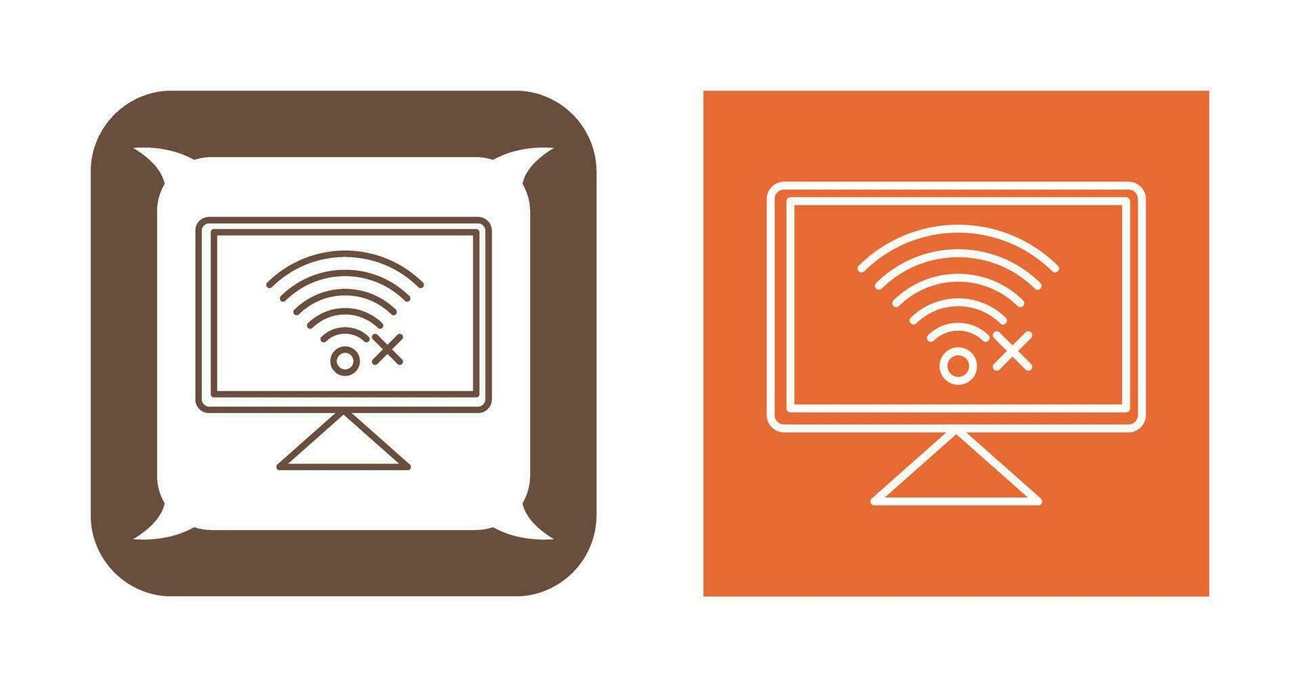 Disconnected Network Vector Icon
