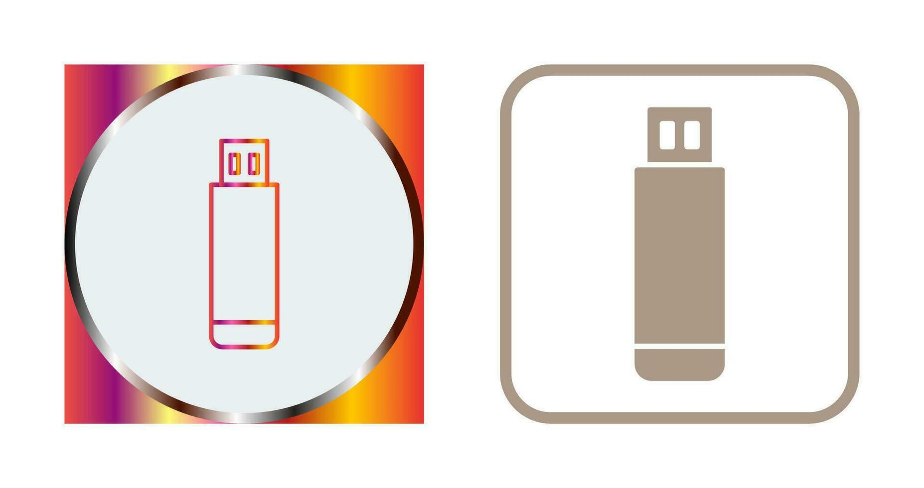 USB Drive Vector Icon