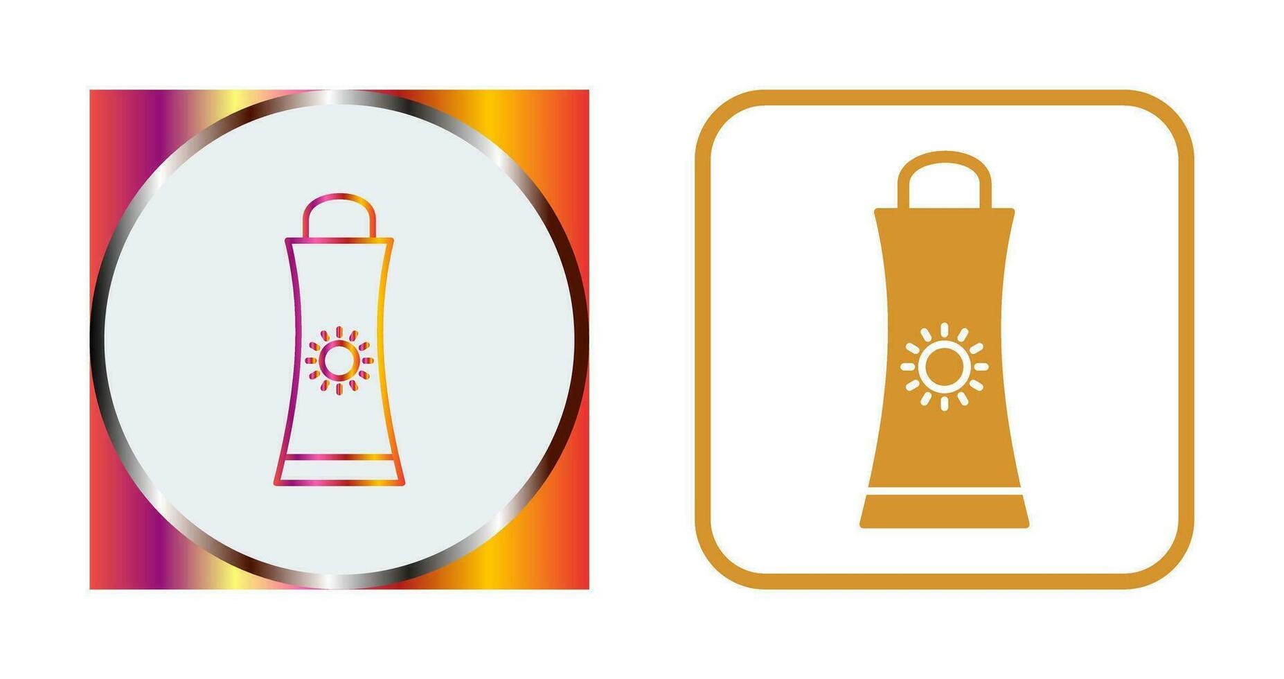 Sunblock Cream Vector Icon