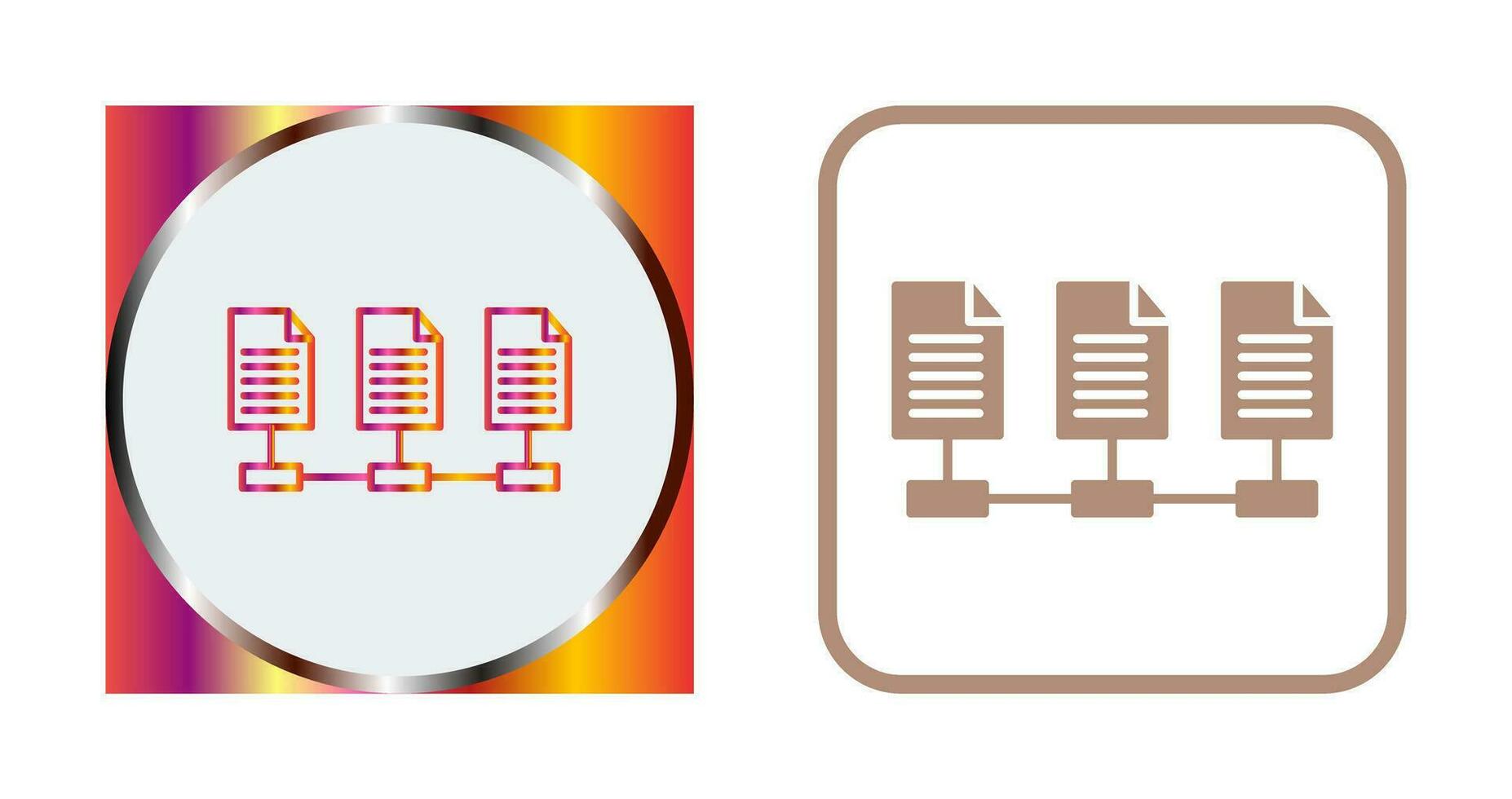 Network Files Vector Icon