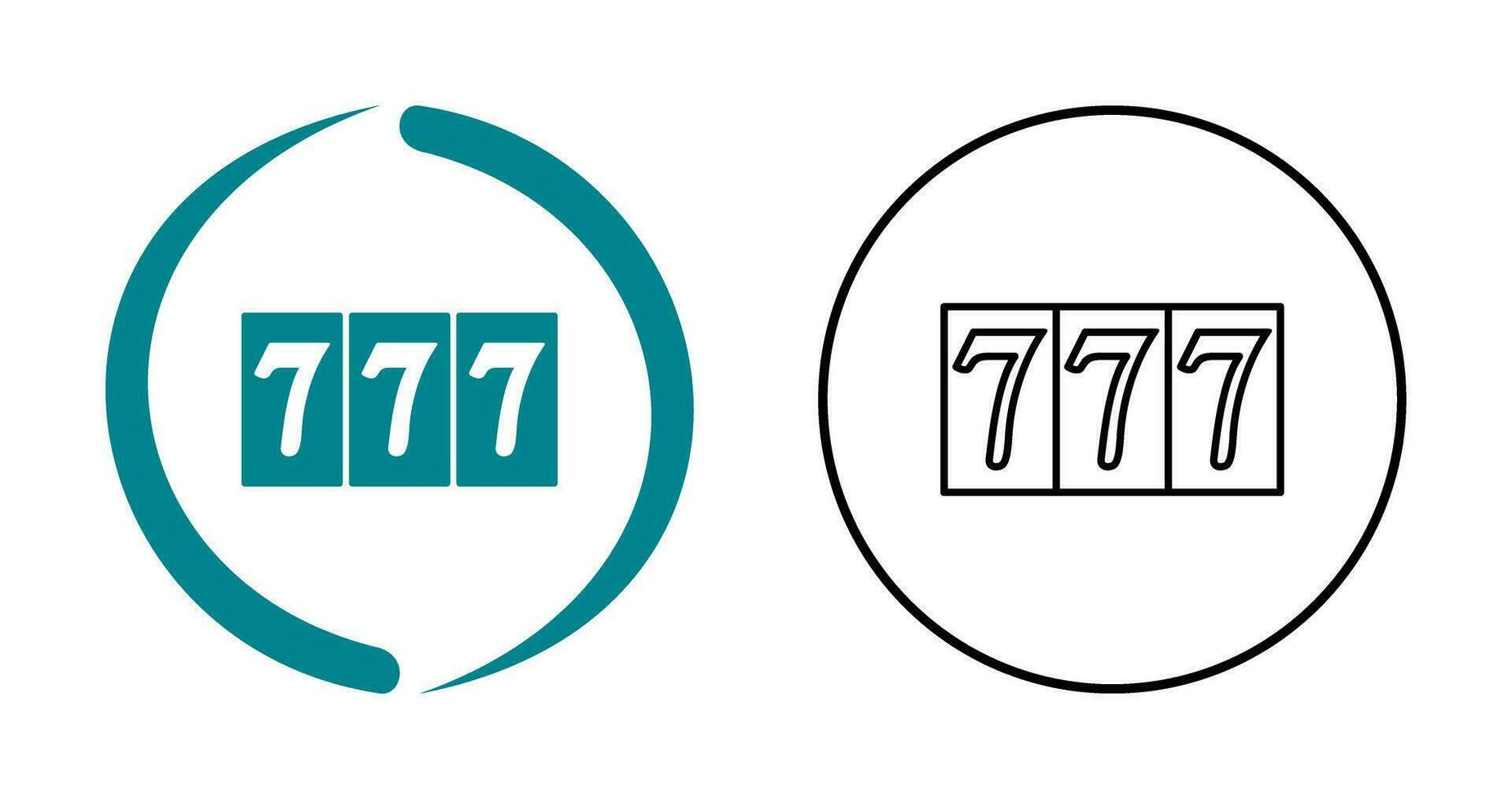 Triple Sevens Vector Icon