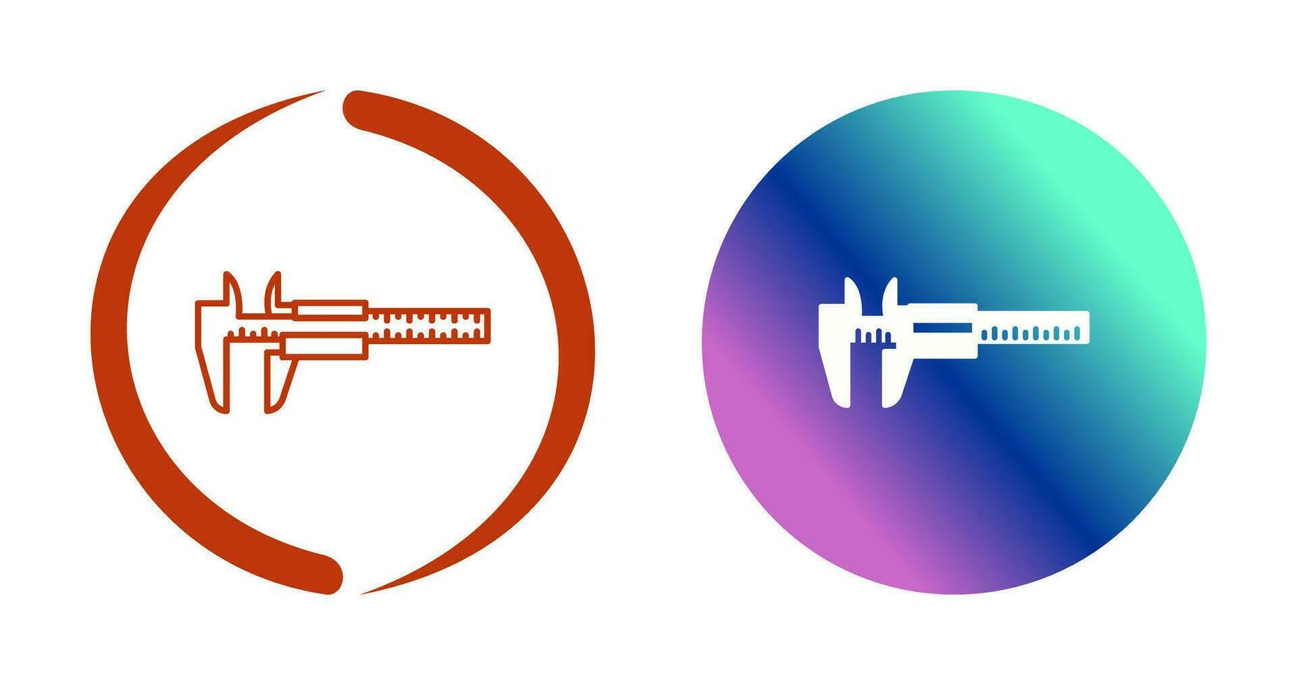 Calipers Vector Icon