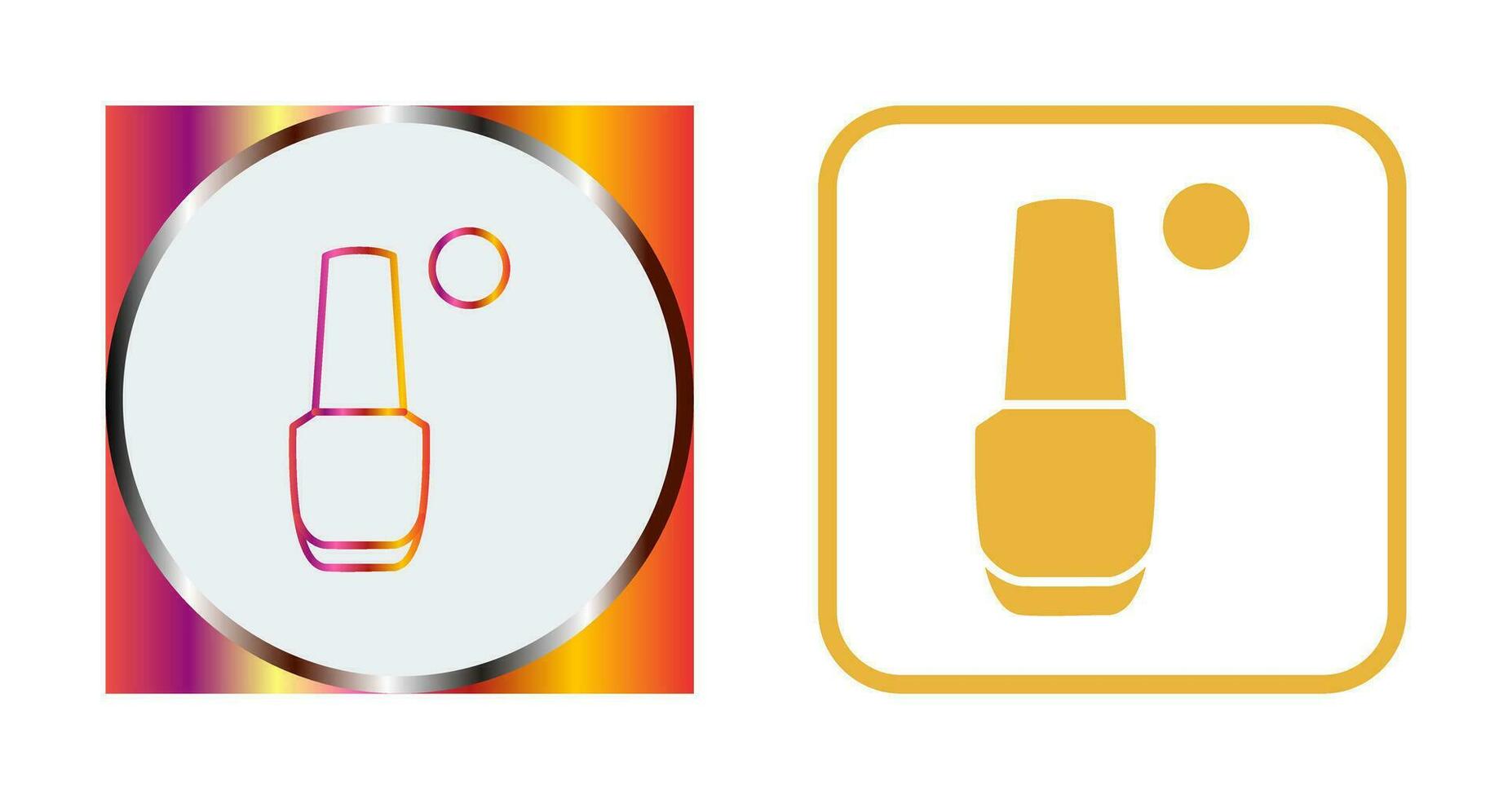 icono de vector de esmalte de uñas