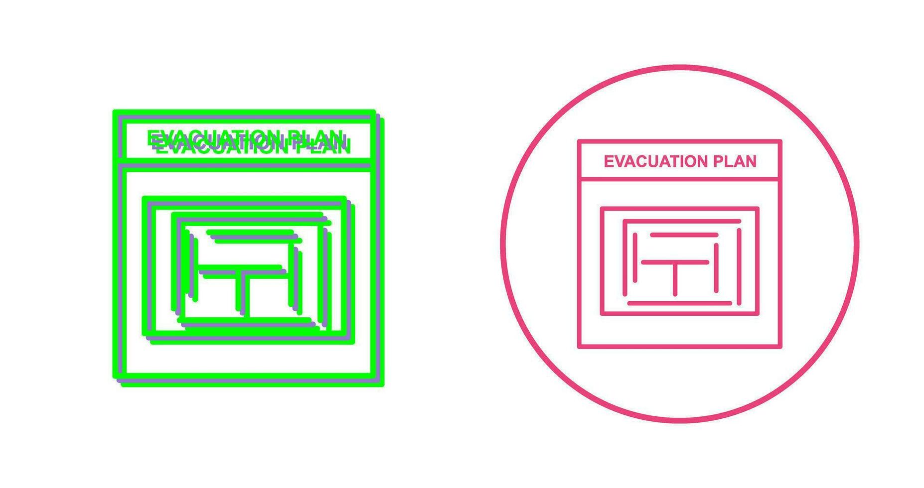 Evacuation Plan Vector Icon