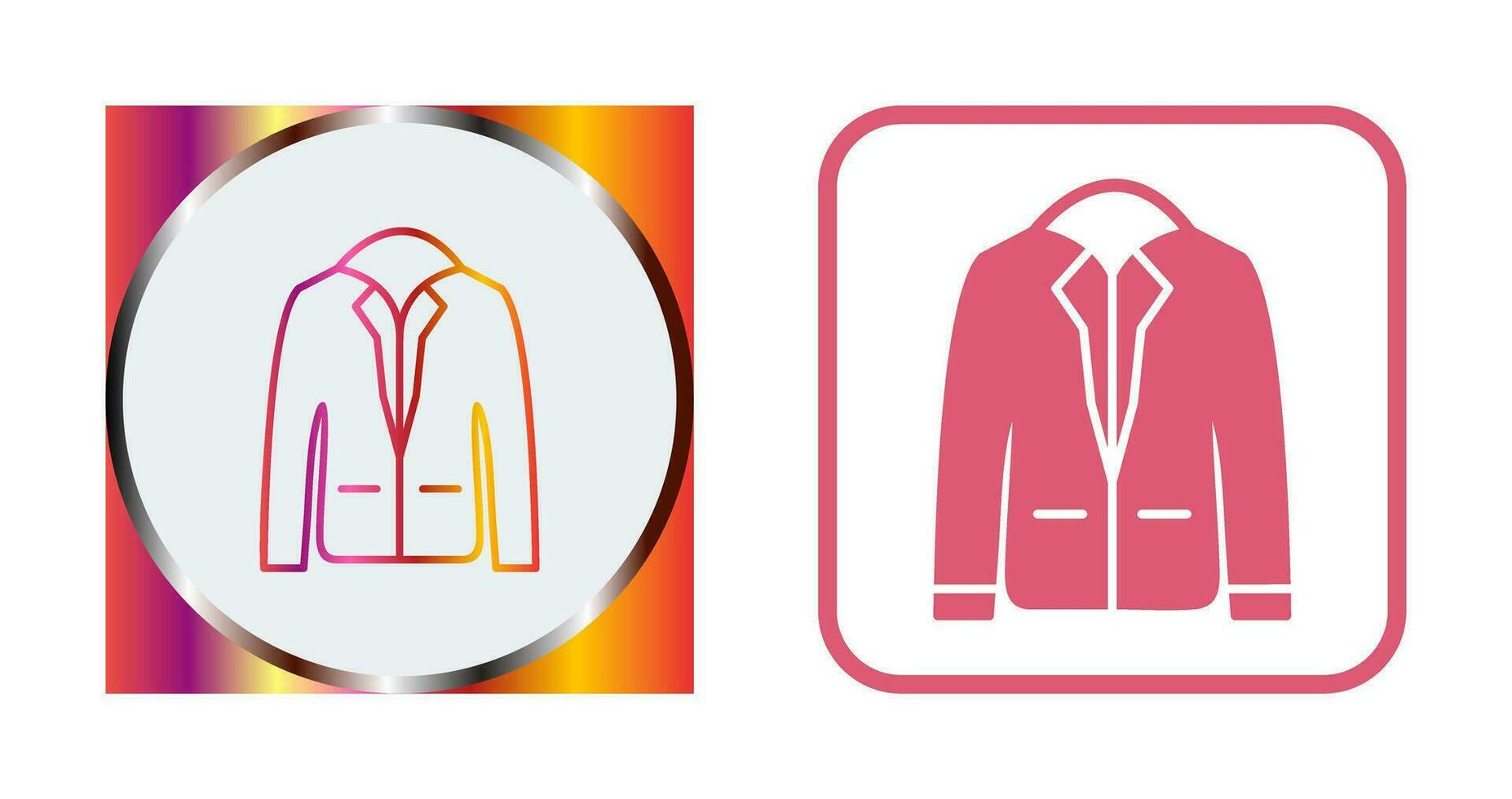 icono de vector de chaqueta elegante