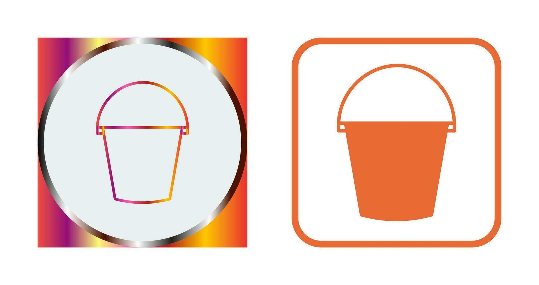 Water Bucket Vector Icon