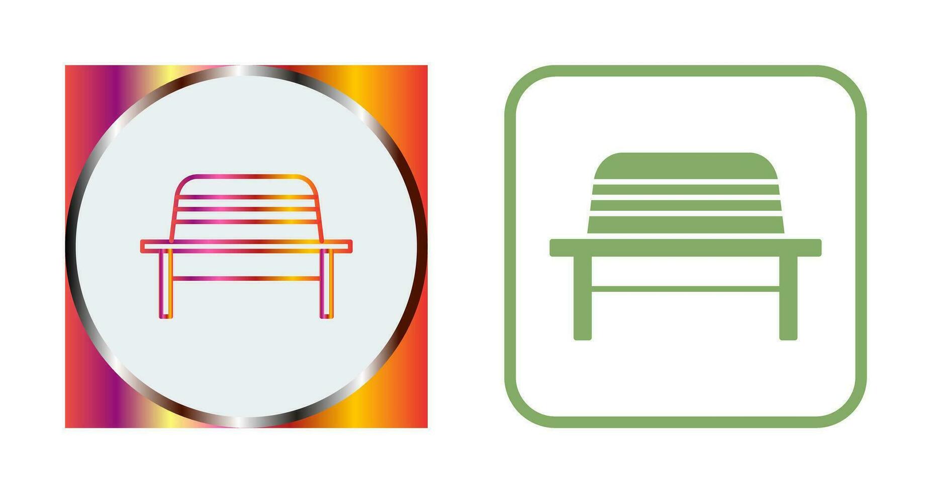 Garden Bench Vector Icon