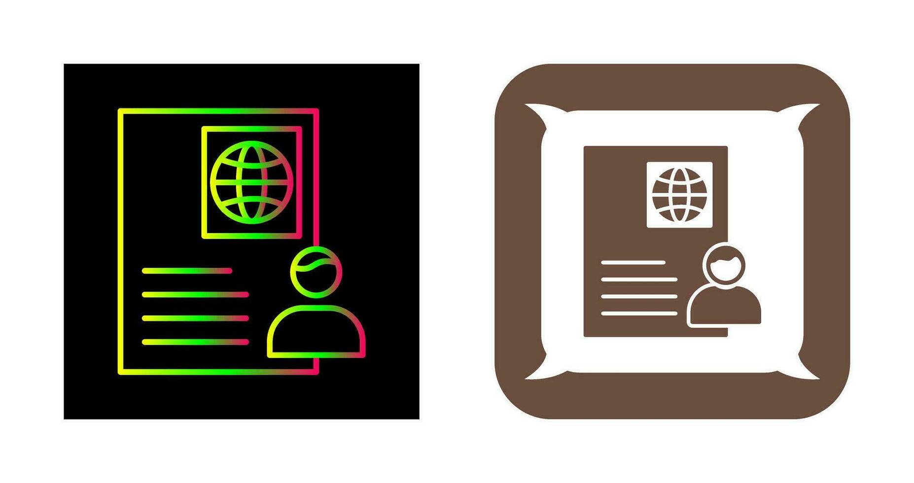 Global Profile Vector Icon