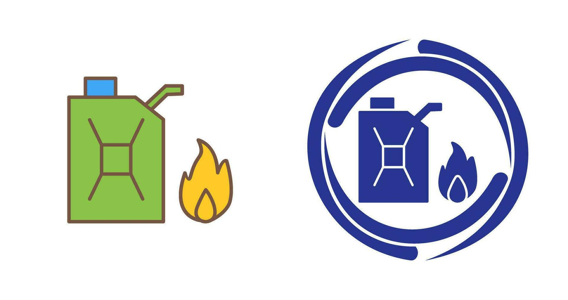 Unique Fuel to Fire Vector Icon